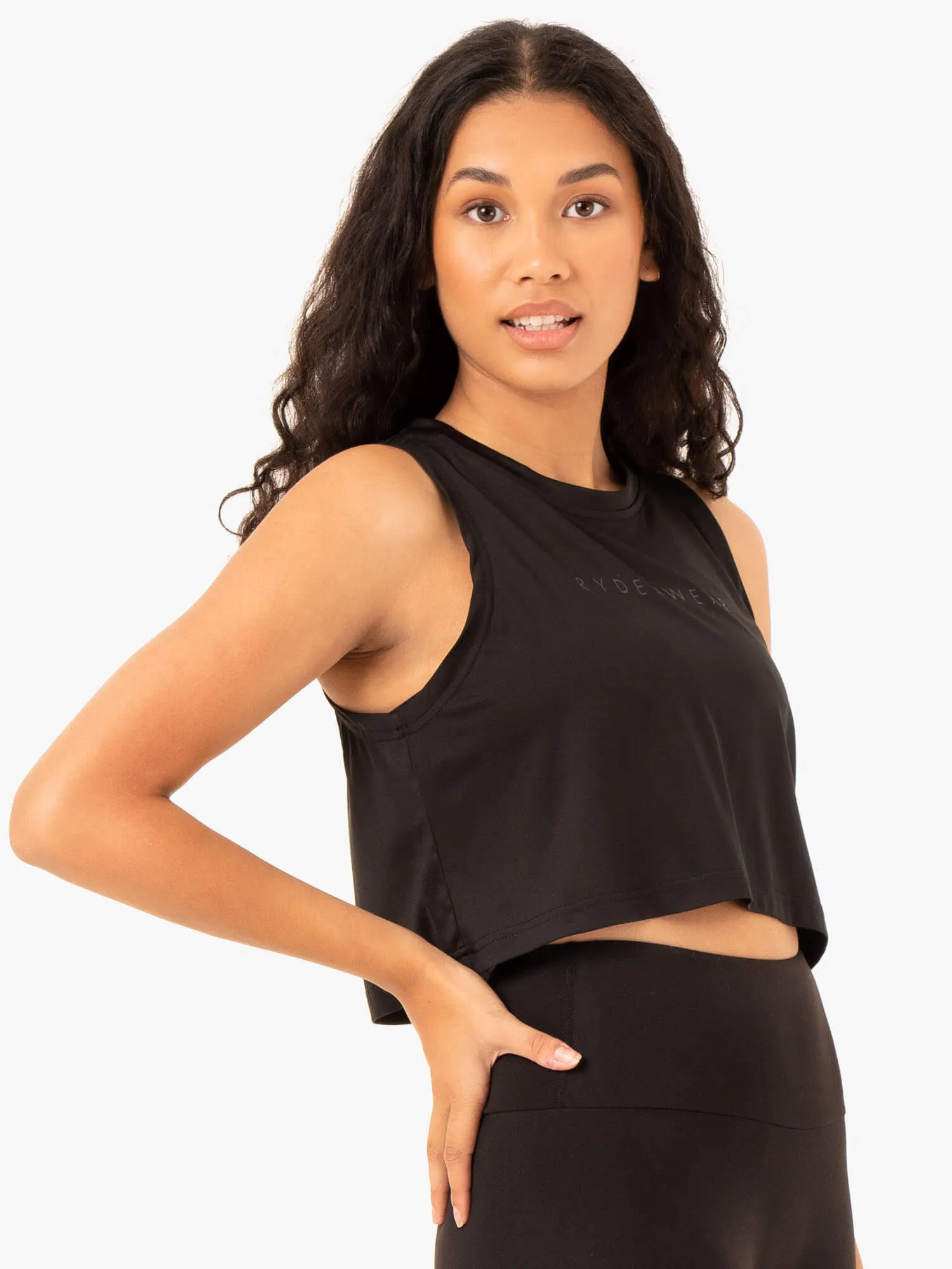 Hybrid Muscle Tank - Black sold by Ryderwear product image thumbnail 4