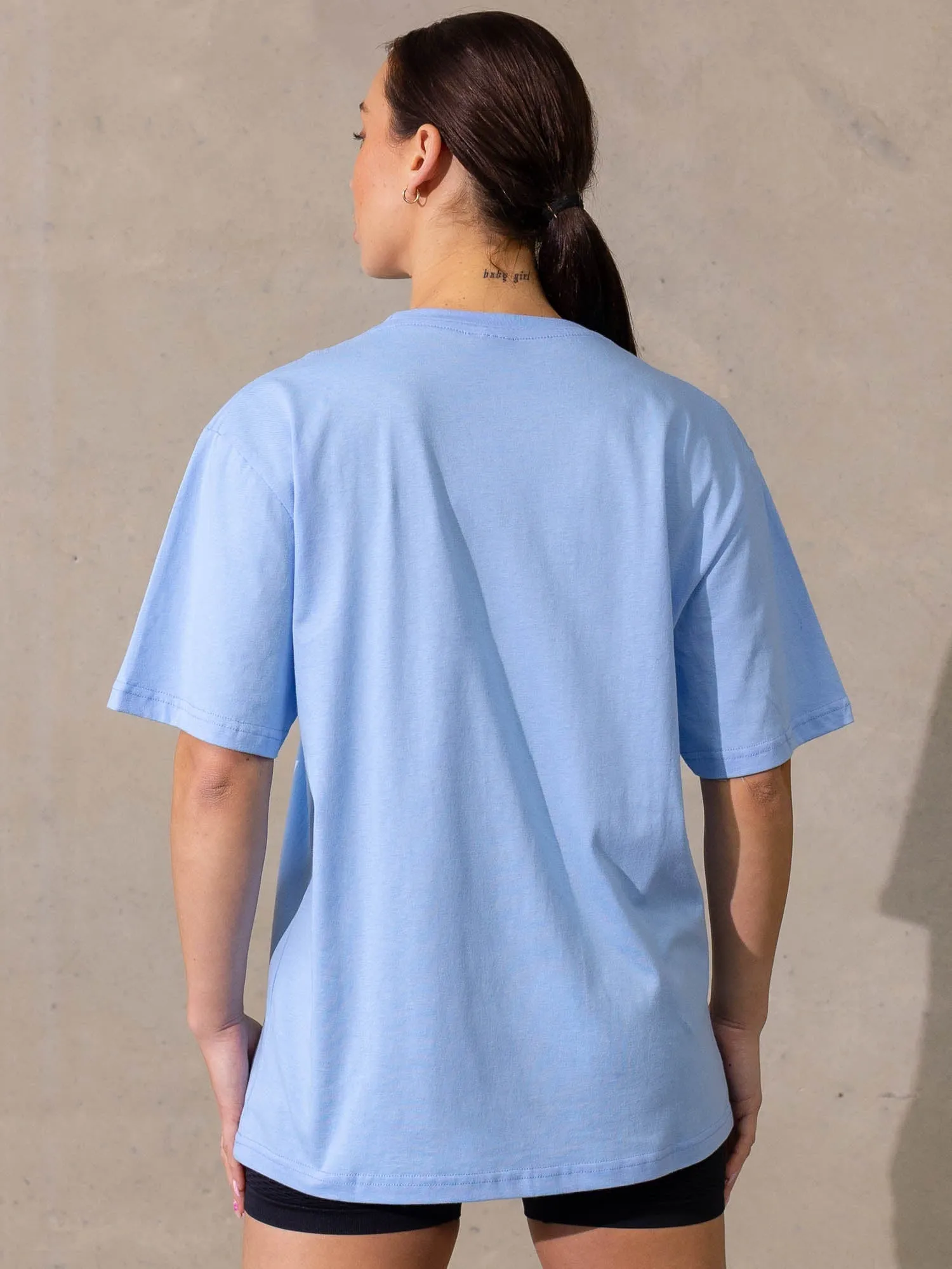 Varsity Oversized T-Shirt - Sky Blue sold by Ryderwear product image thumbnail 3