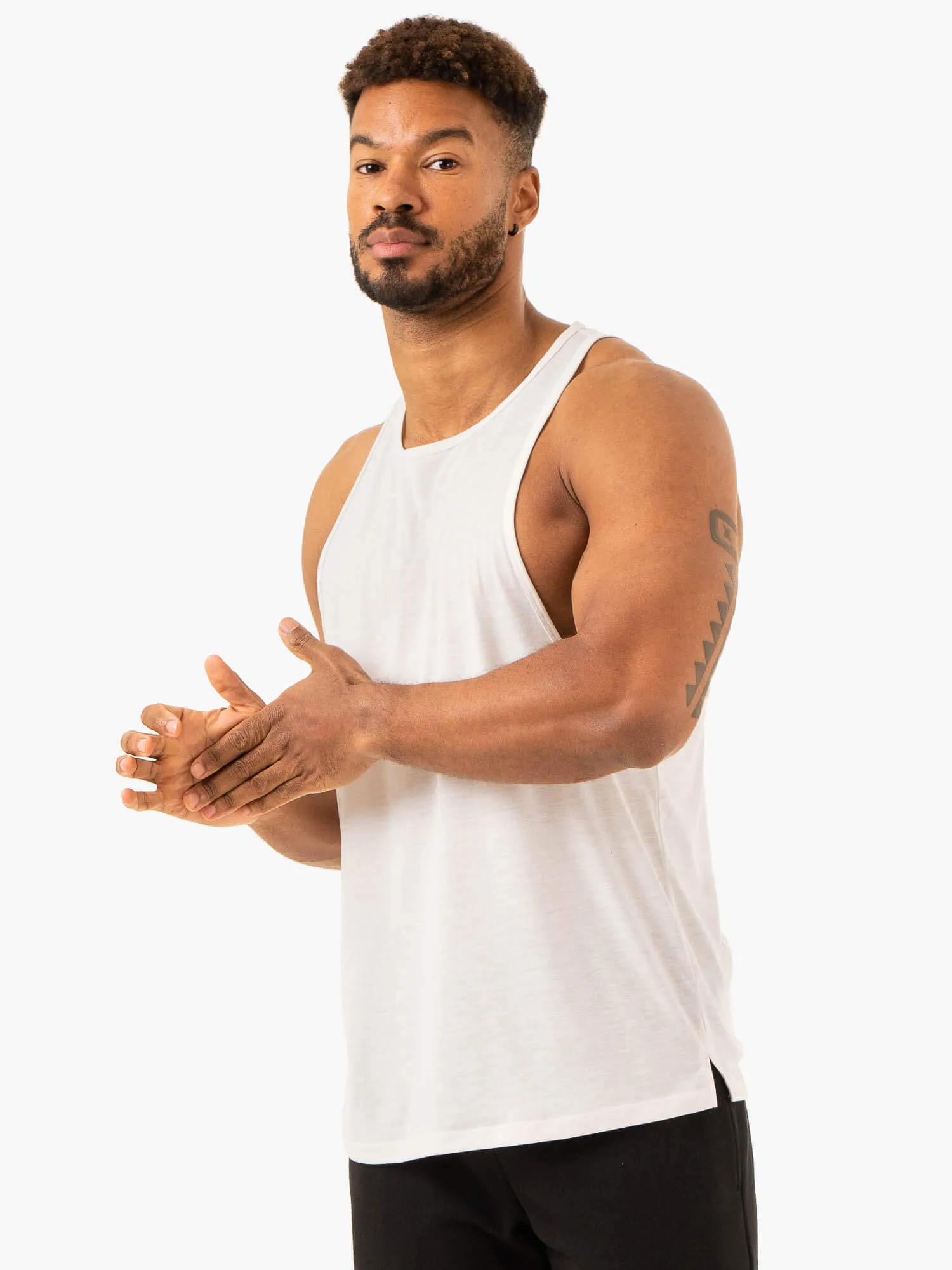 Heritage Baller Tank - Off White sold by Ryderwear product image thumbnail 4