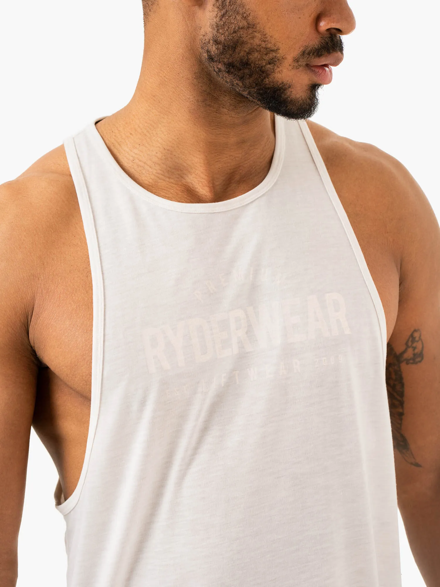 Heritage Baller Tank - Off White sold by Ryderwear product image thumbnail 2