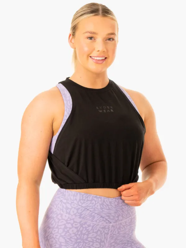Rotation Tank - Black sold by Ryderwear