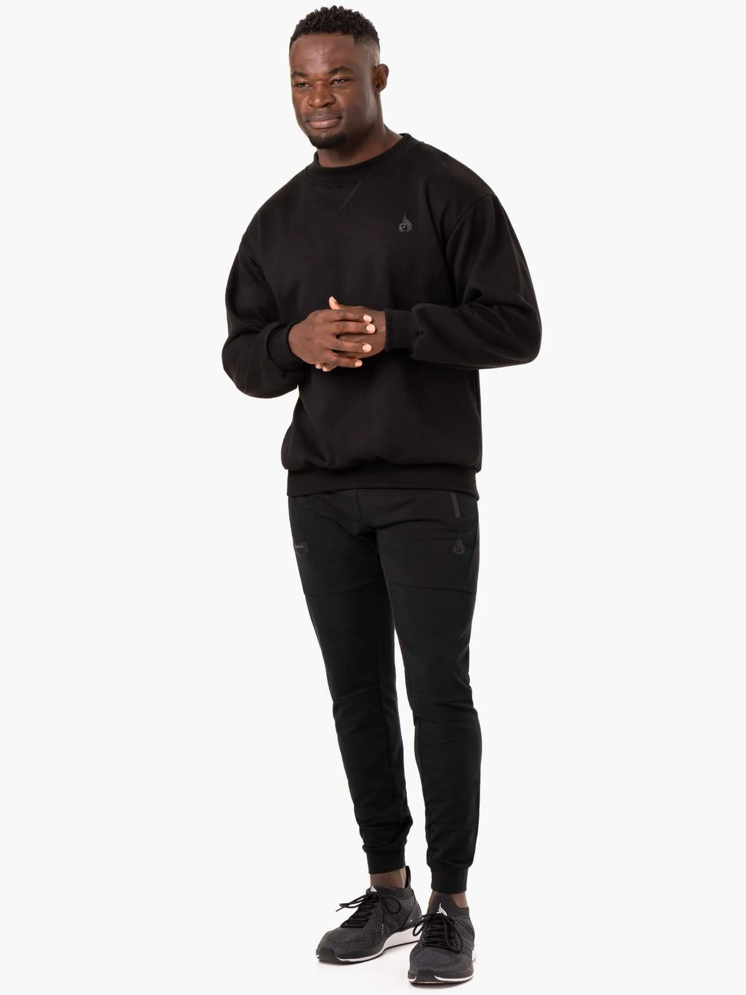 Reset Fleece Crew Neck - Black sold by Ryderwear product image thumbnail 5