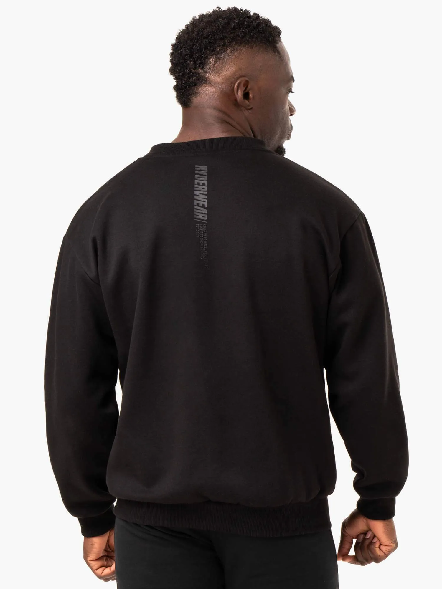 Reset Fleece Crew Neck - Black sold by Ryderwear product image thumbnail 2