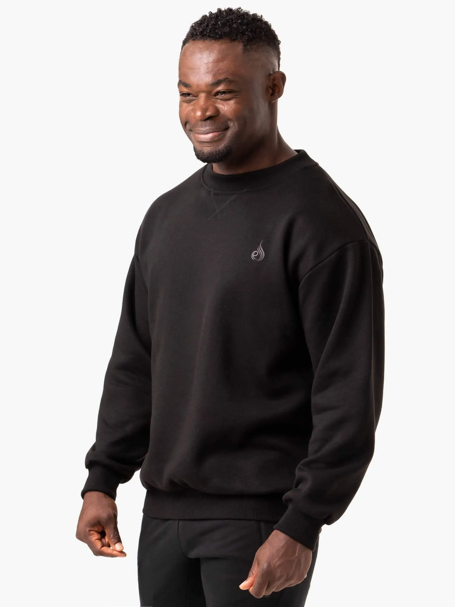 Reset Fleece Crew Neck - Black sold by Ryderwear product image thumbnail 3