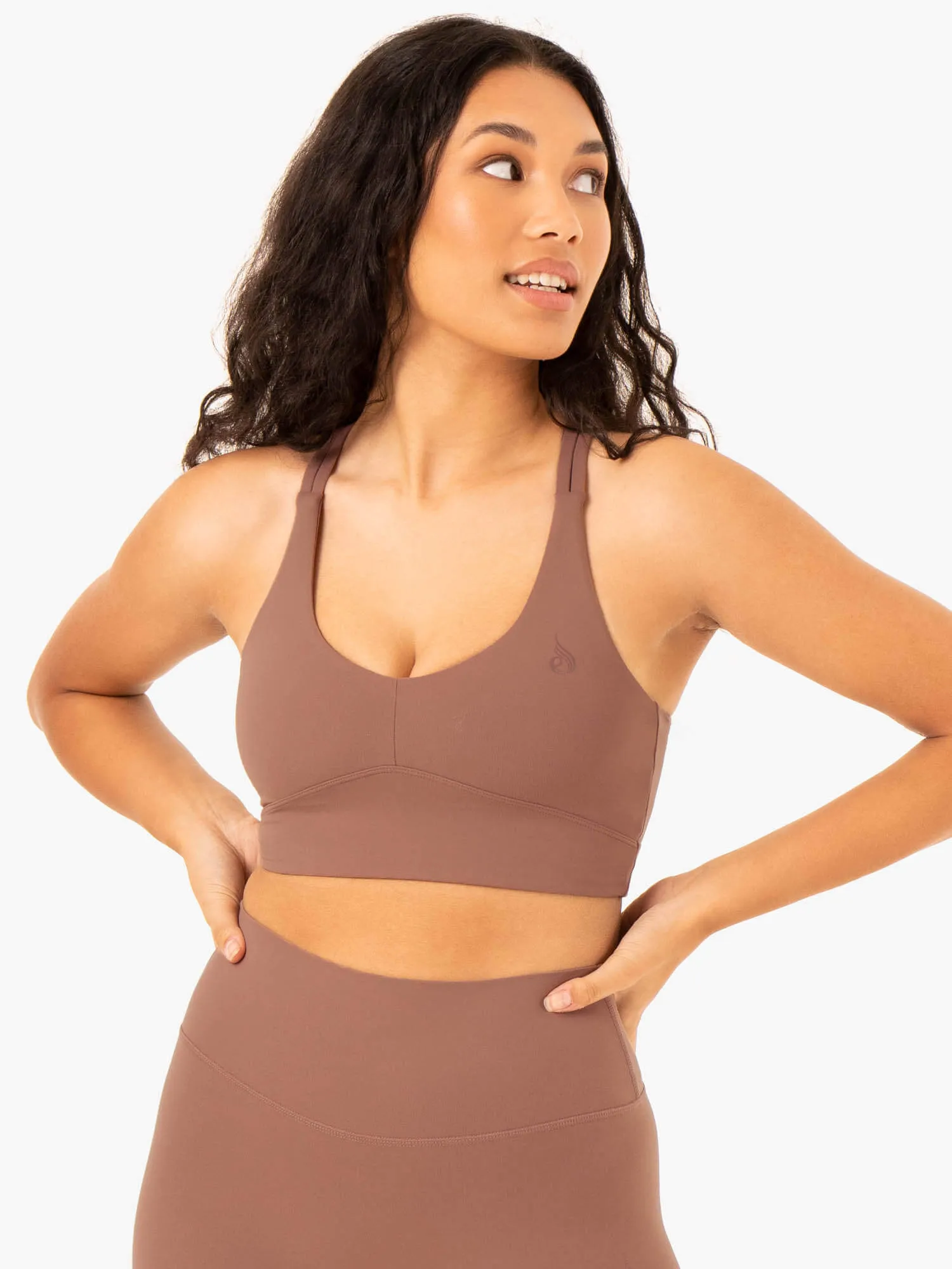 NKD Refine Sports Bra - Mocha sold by Ryderwear
