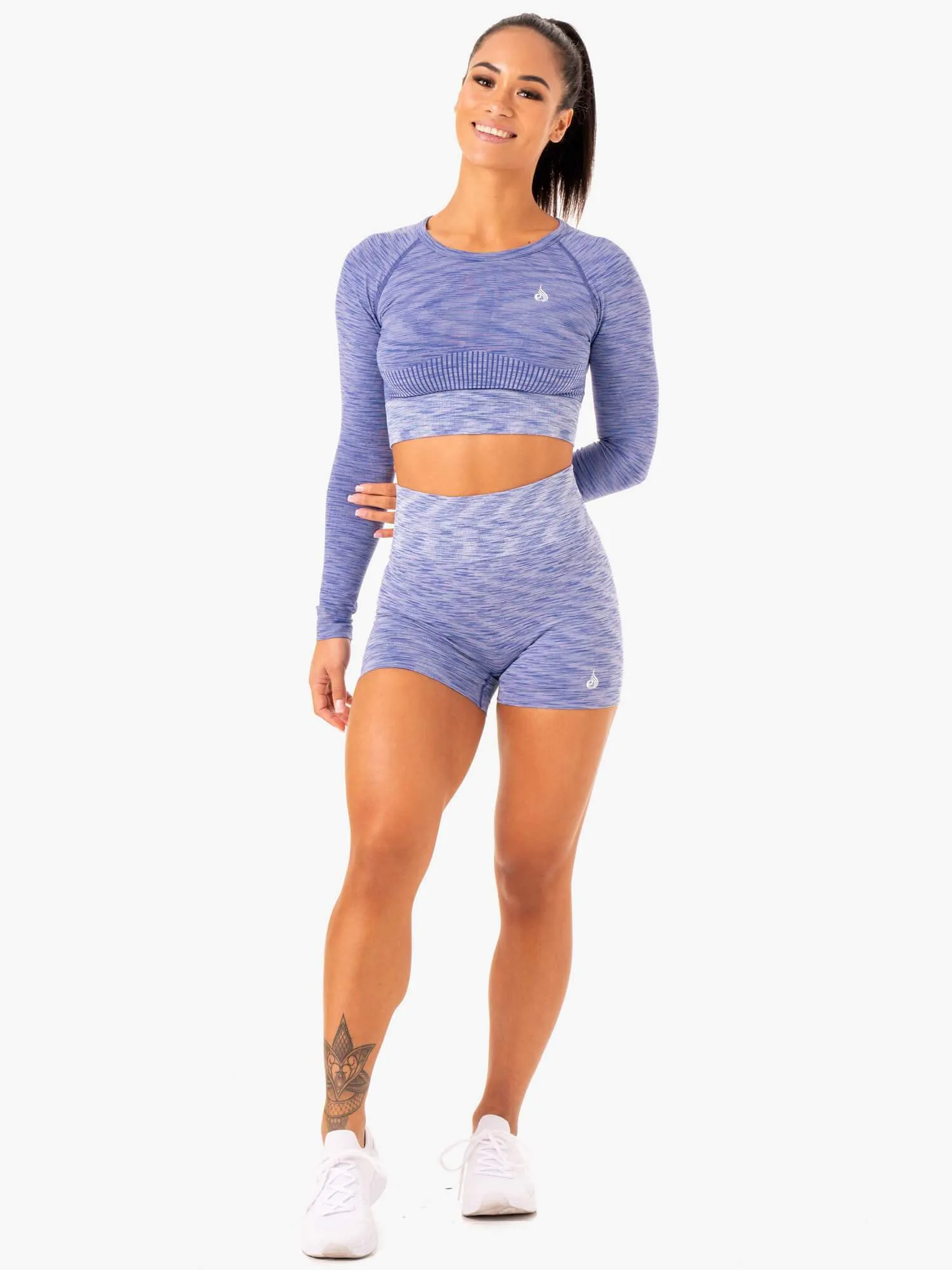 Evolve Seamless Long Sleeve Top - Blue sold by Ryderwear product image thumbnail 5