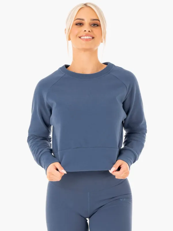 Motion Sweater - Steel Blue sold by Ryderwear