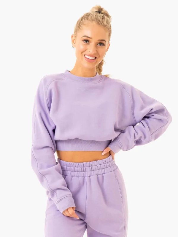 Sideline Sweater - Lilac sold by Ryderwear