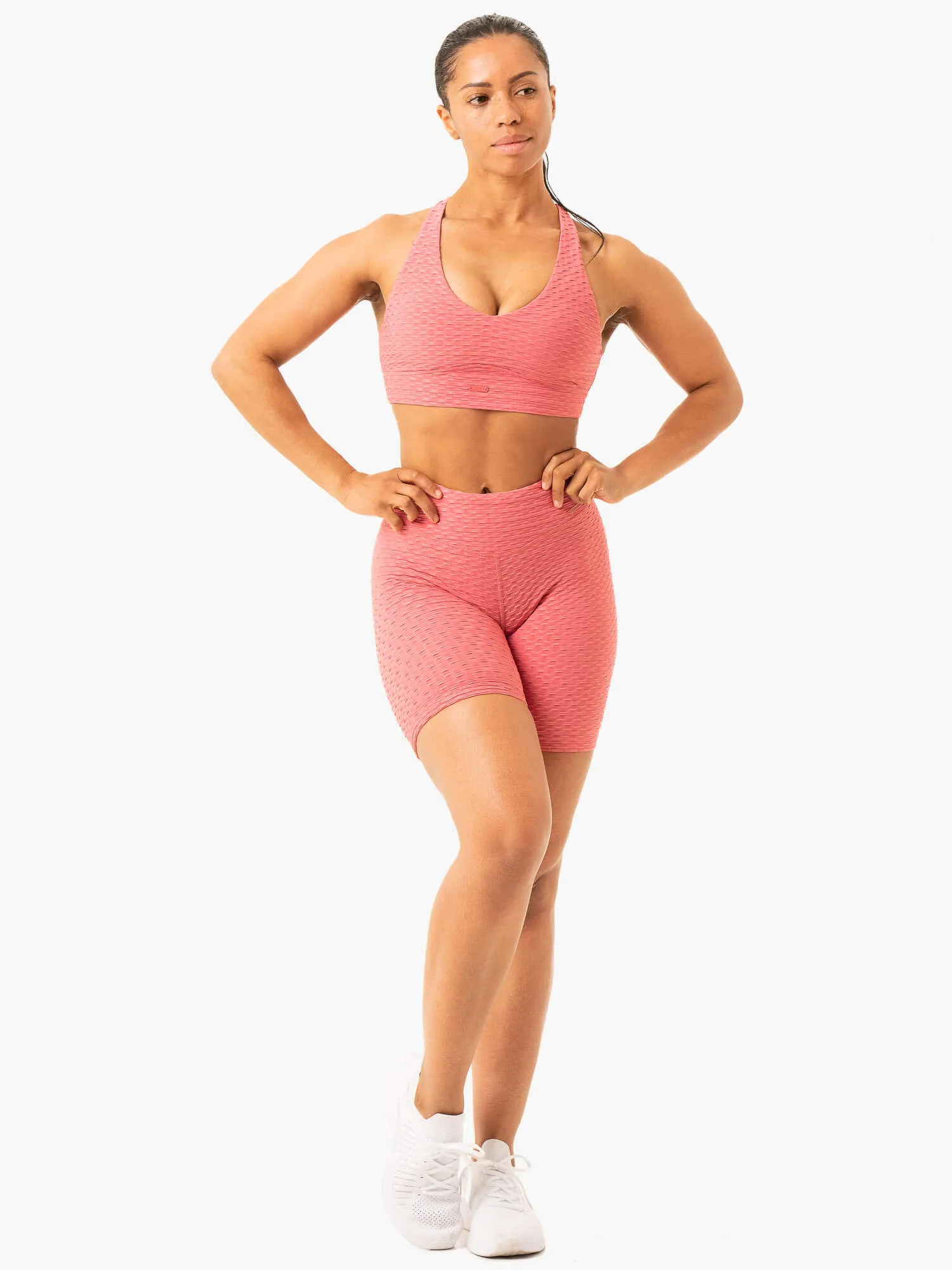 Optic Scrunch Bum Shorts - Lipstick Pink sold by Ryderwear product image thumbnail 5