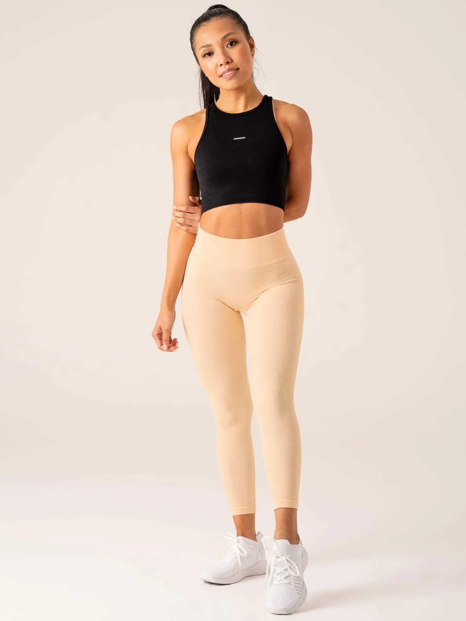 Circuit Rib Seamless Tank - Black sold by Ryderwear product image thumbnail 4