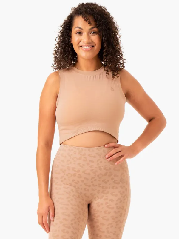 Ultra Scoop Tank - Tan sold by Ryderwear