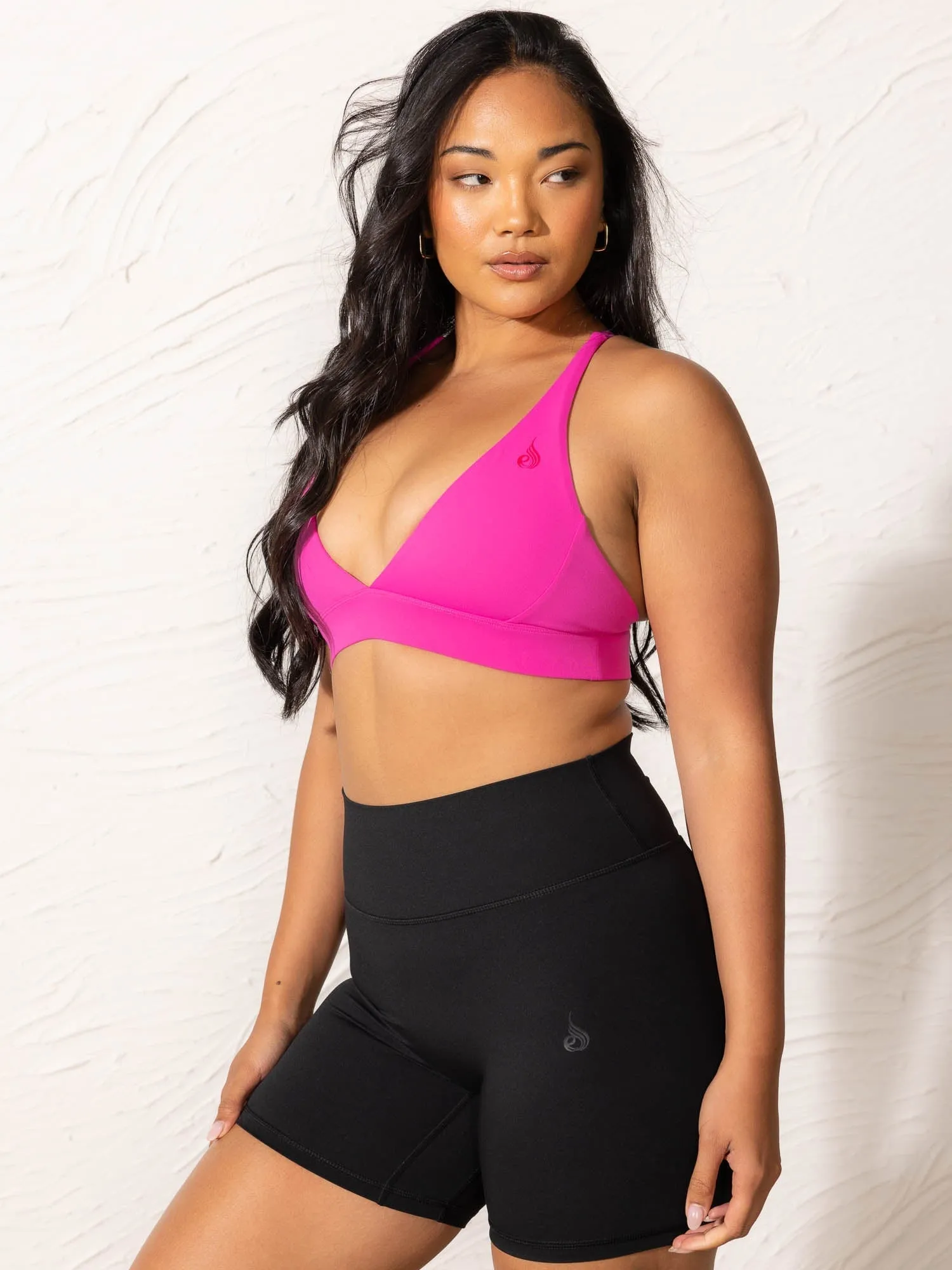 NKD Low Neck Sports Bra - Neon Pink sold by Ryderwear product image thumbnail 4