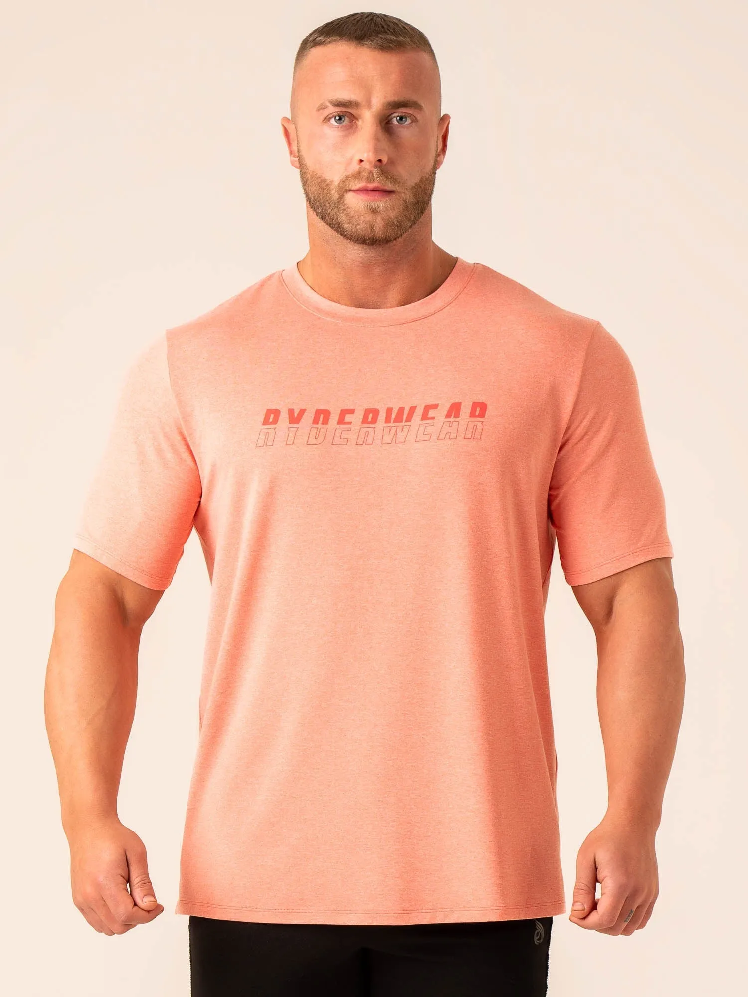 Soft Tech T-Shirt - Coral Marl sold by Ryderwear