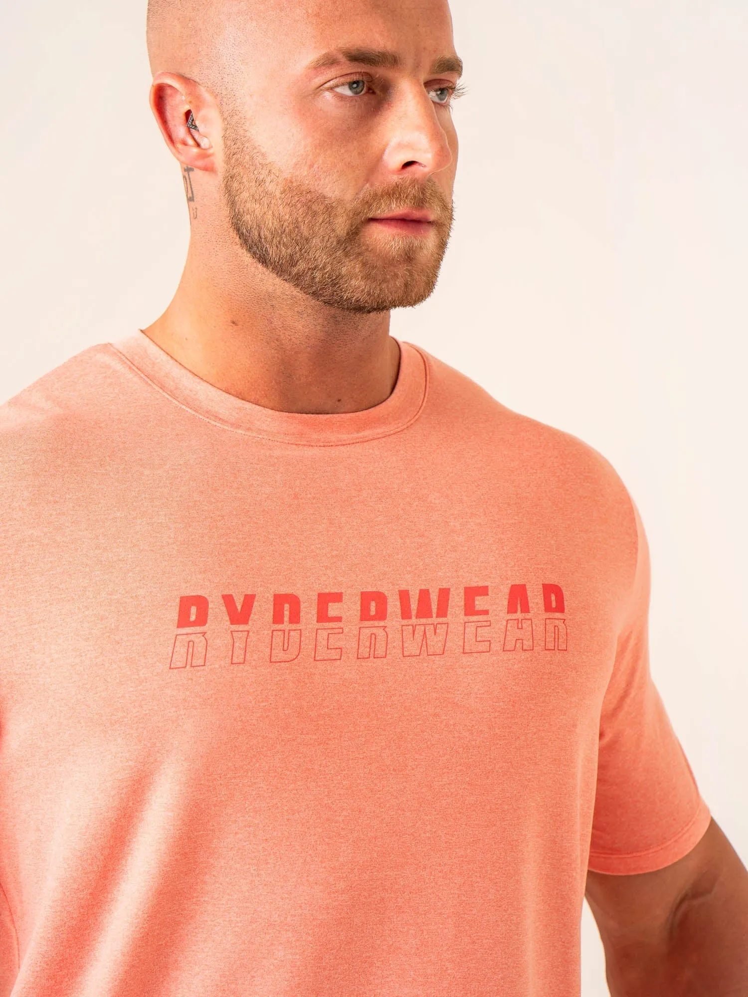 Soft Tech T-Shirt - Coral Marl sold by Ryderwear product image thumbnail 2