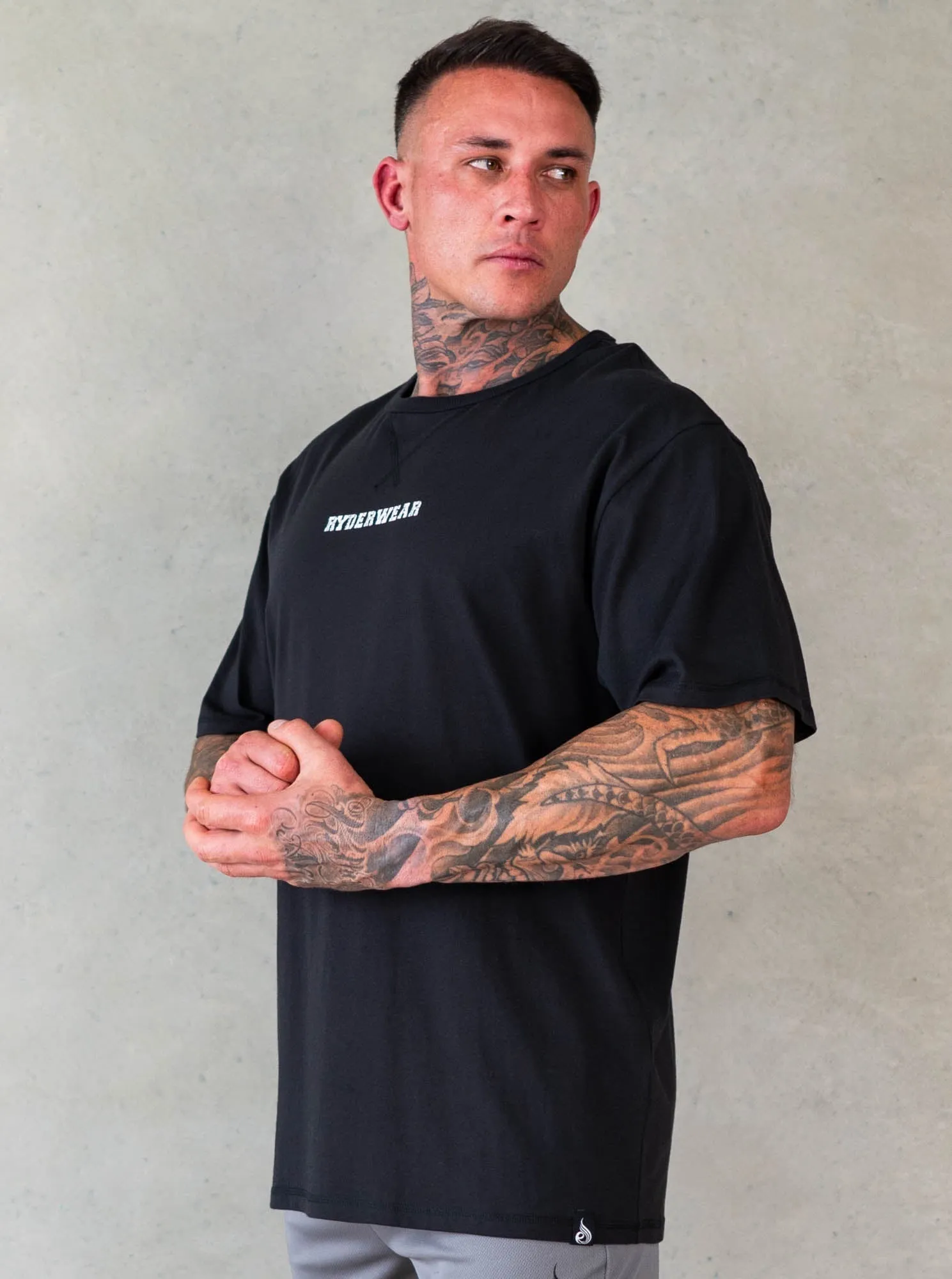 Octane T-Shirt - Faded Black sold by Ryderwear product image thumbnail 3