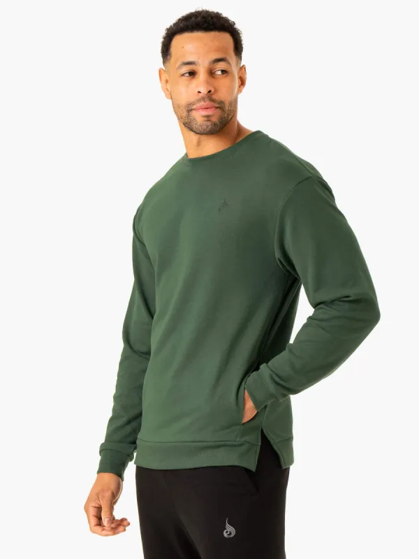 Heritage Crew Neck - Green sold by Ryderwear