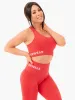 Seamless Staples Sports Bra - Red Marl sold by Ryderwear