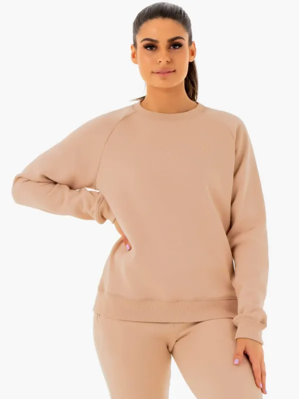 Adapt Boyfriend Sweater - Nude sold by Ryderwear