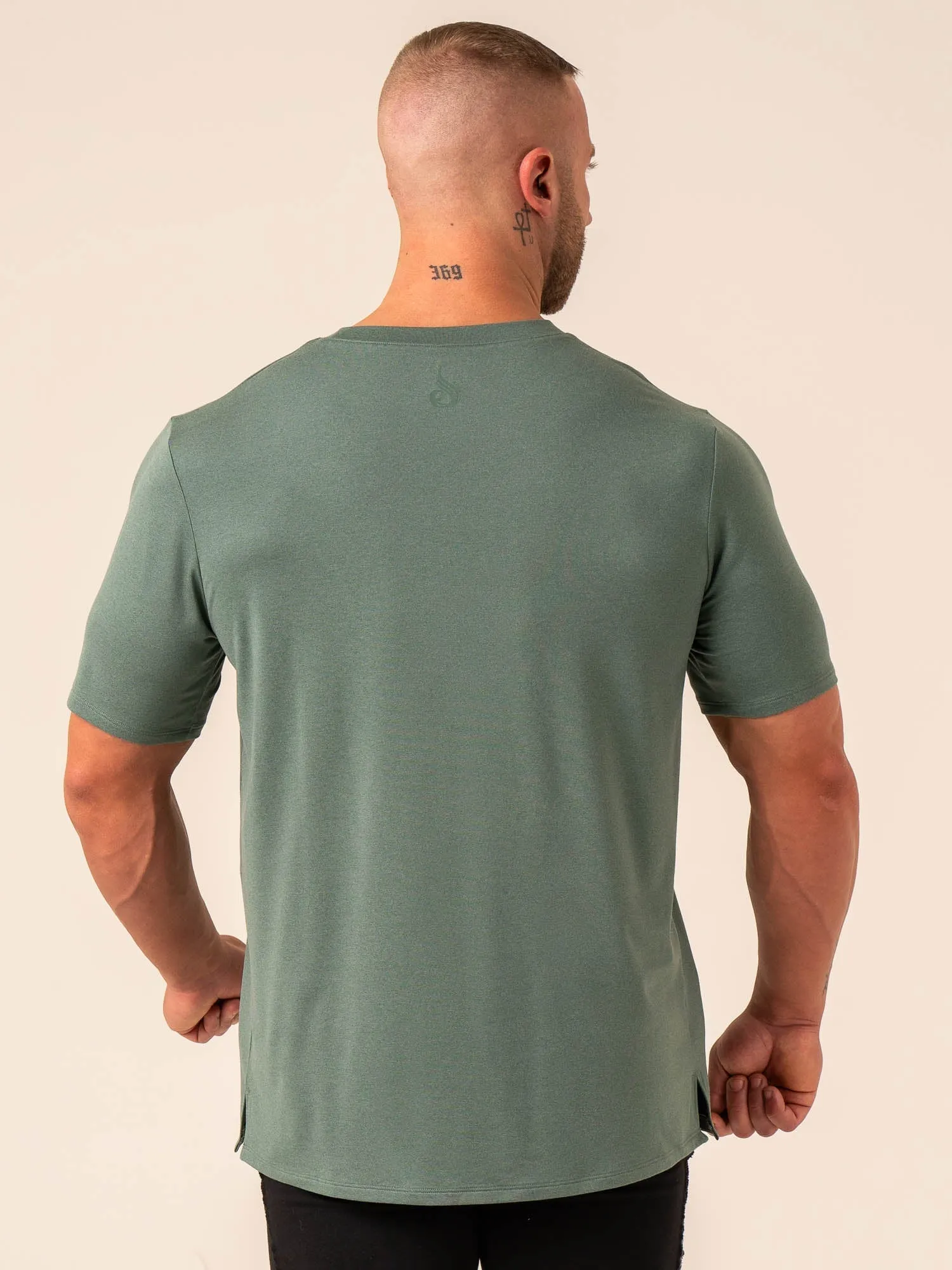 Soft Tech T-Shirt - Fern Green Marl sold by Ryderwear product image thumbnail 2