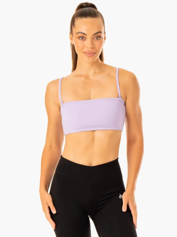 Convertible Bandeau Sports Bra - Lavender sold by Ryderwear