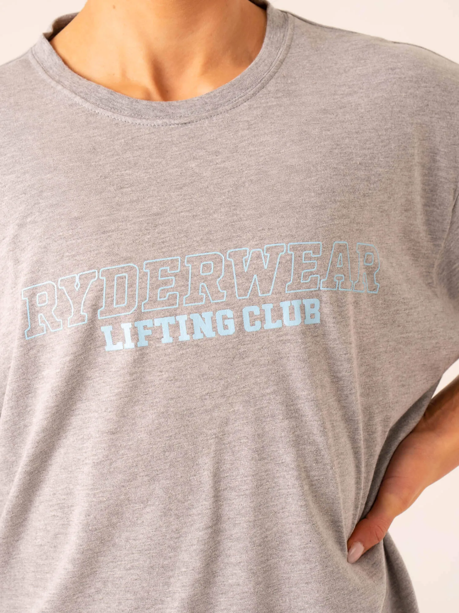 Lifting Club T-Shirt - Grey Marl sold by Ryderwear product image thumbnail 2