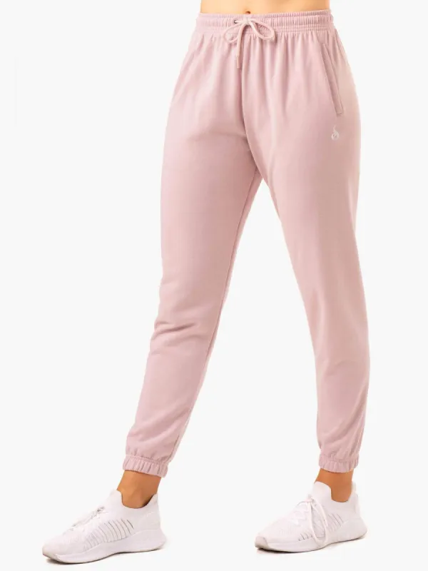 Off-Duty Fleece Track Pants - Rose Marl sold by Ryderwear