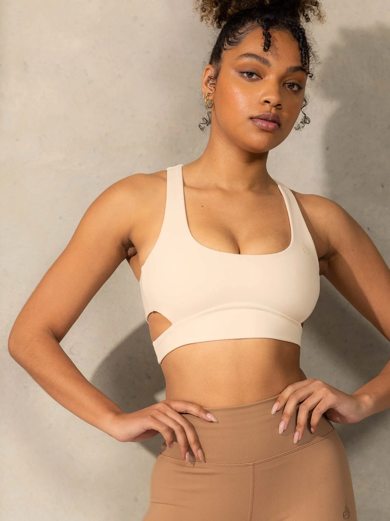 Empower Sports Bra - Vanilla sold by Ryderwear product image thumbnail 3