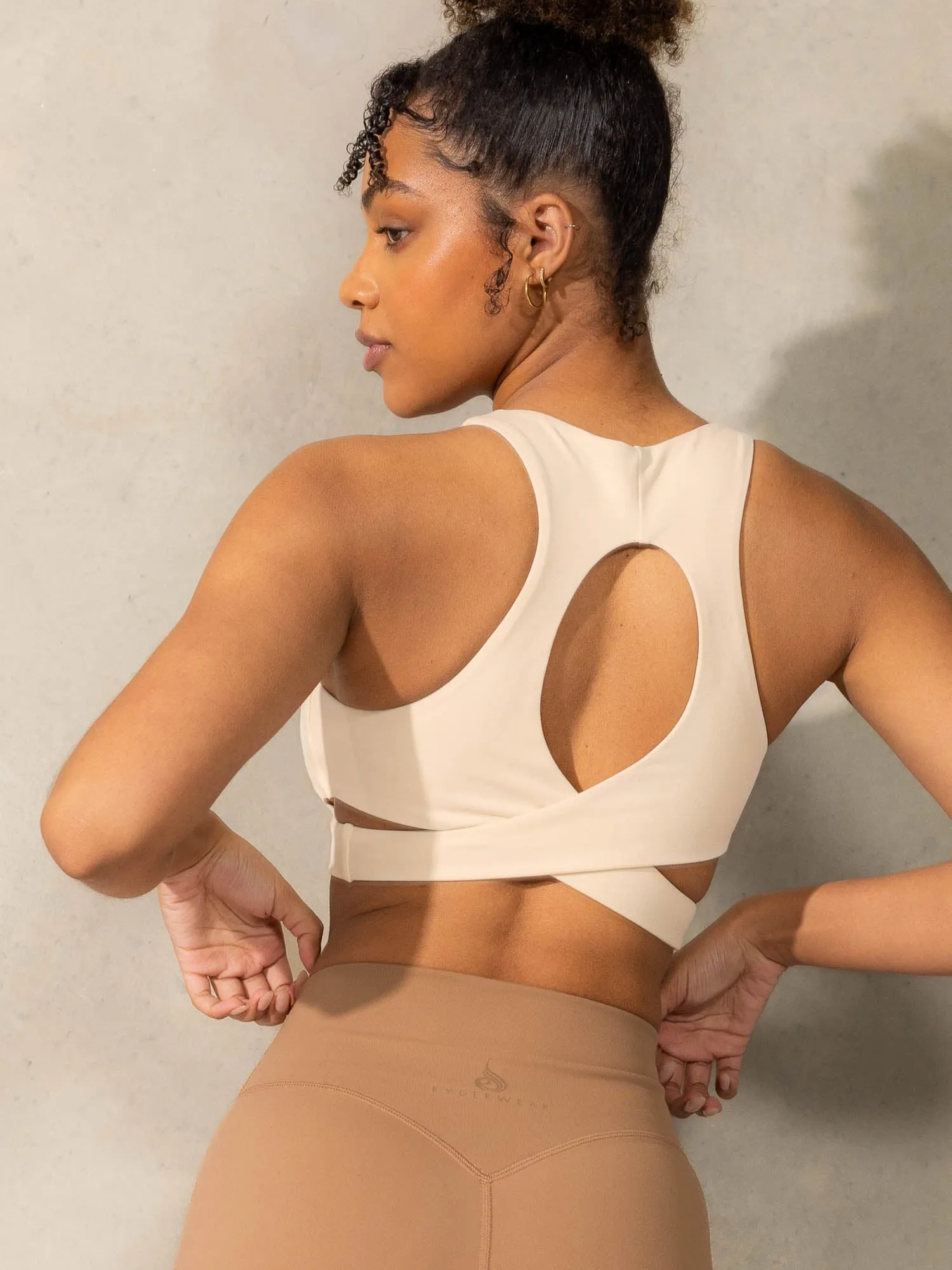 Empower Sports Bra - Vanilla sold by Ryderwear