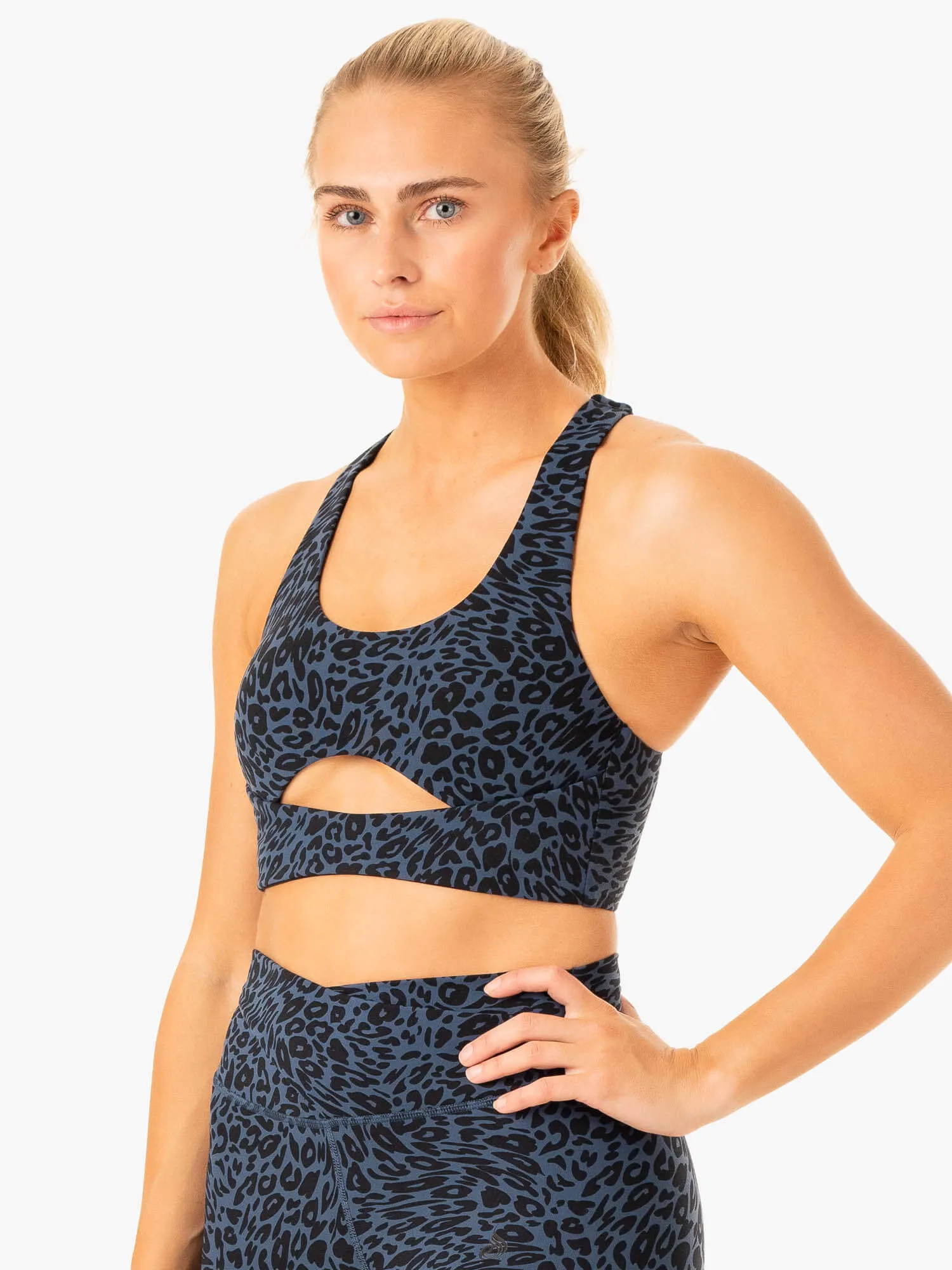 Rotation Sports Bra - Navy Leopard sold by Ryderwear product image thumbnail 5