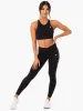 Amazon Mesh Sports Bra - Black sold by Ryderwear
