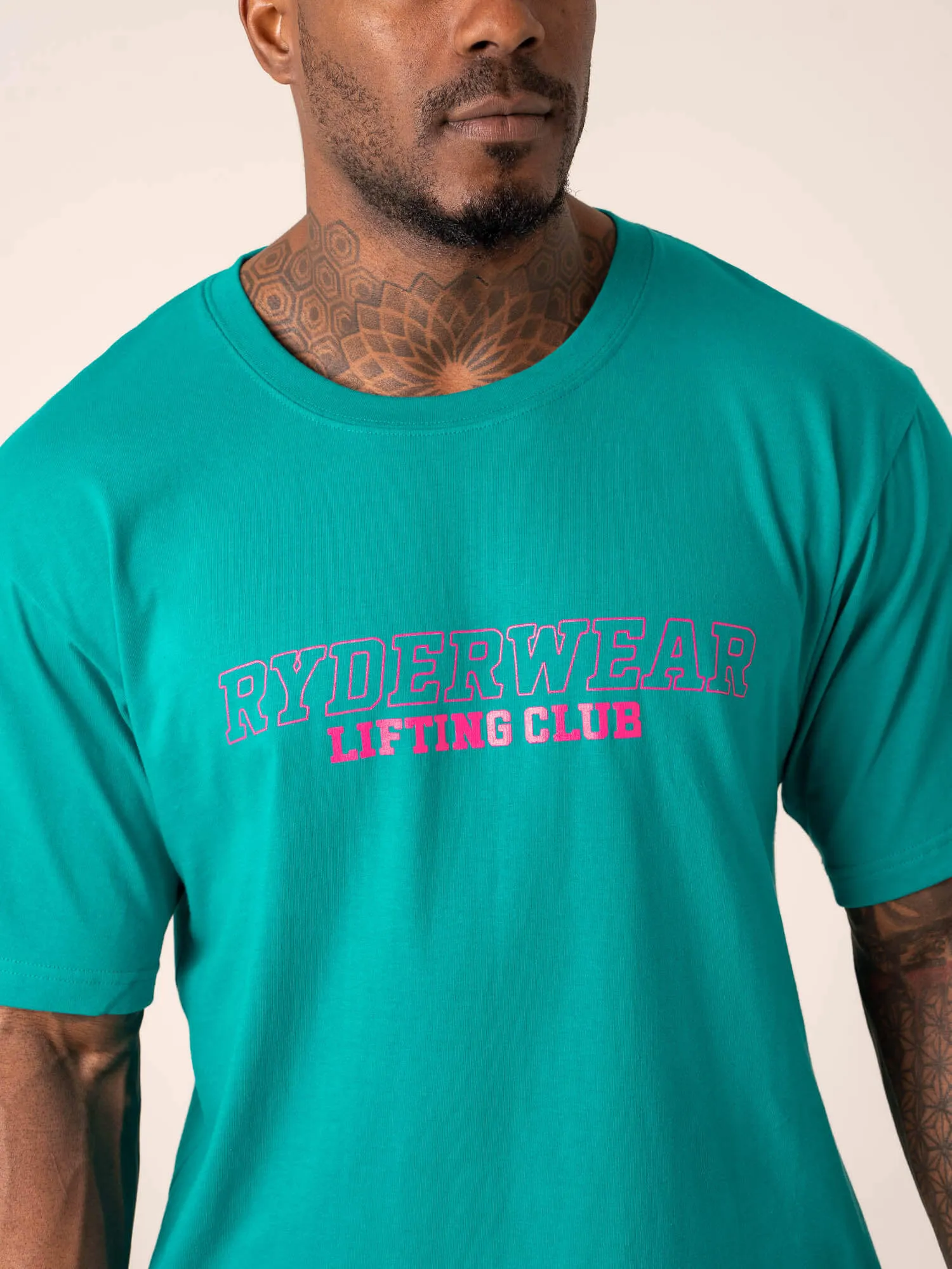 Lifting Club T-Shirt - Jade Green sold by Ryderwear product image thumbnail 3