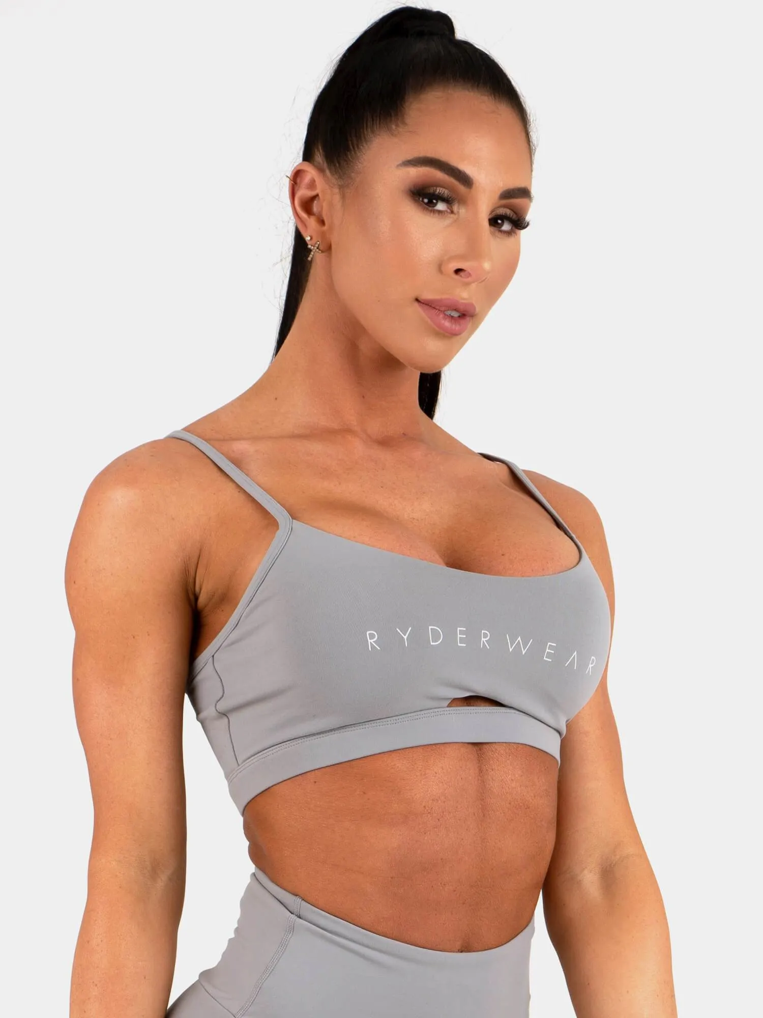 Staples Sports Bra - Grey sold by Ryderwear product image thumbnail 3