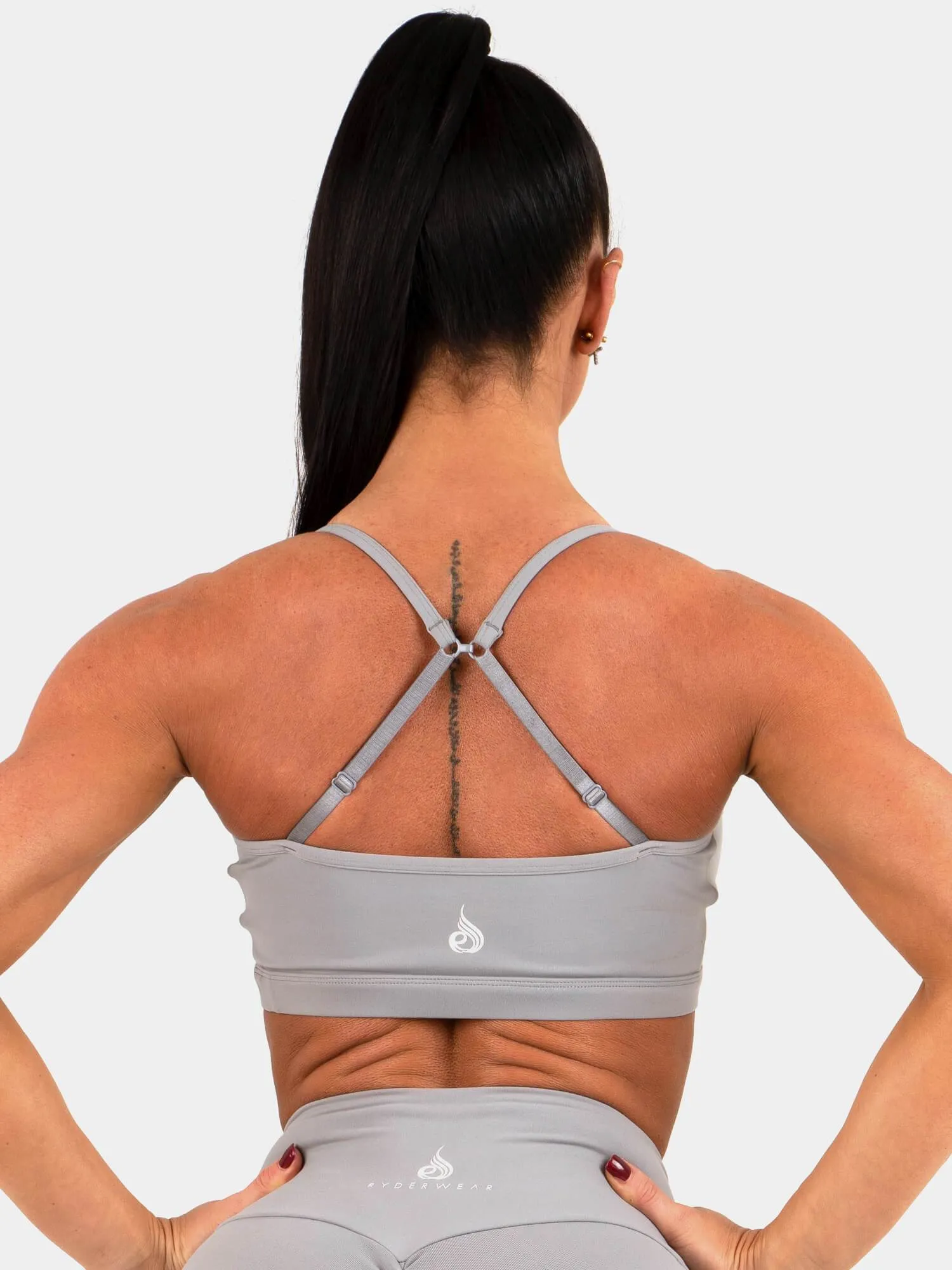 Staples Sports Bra - Grey sold by Ryderwear product image thumbnail 2