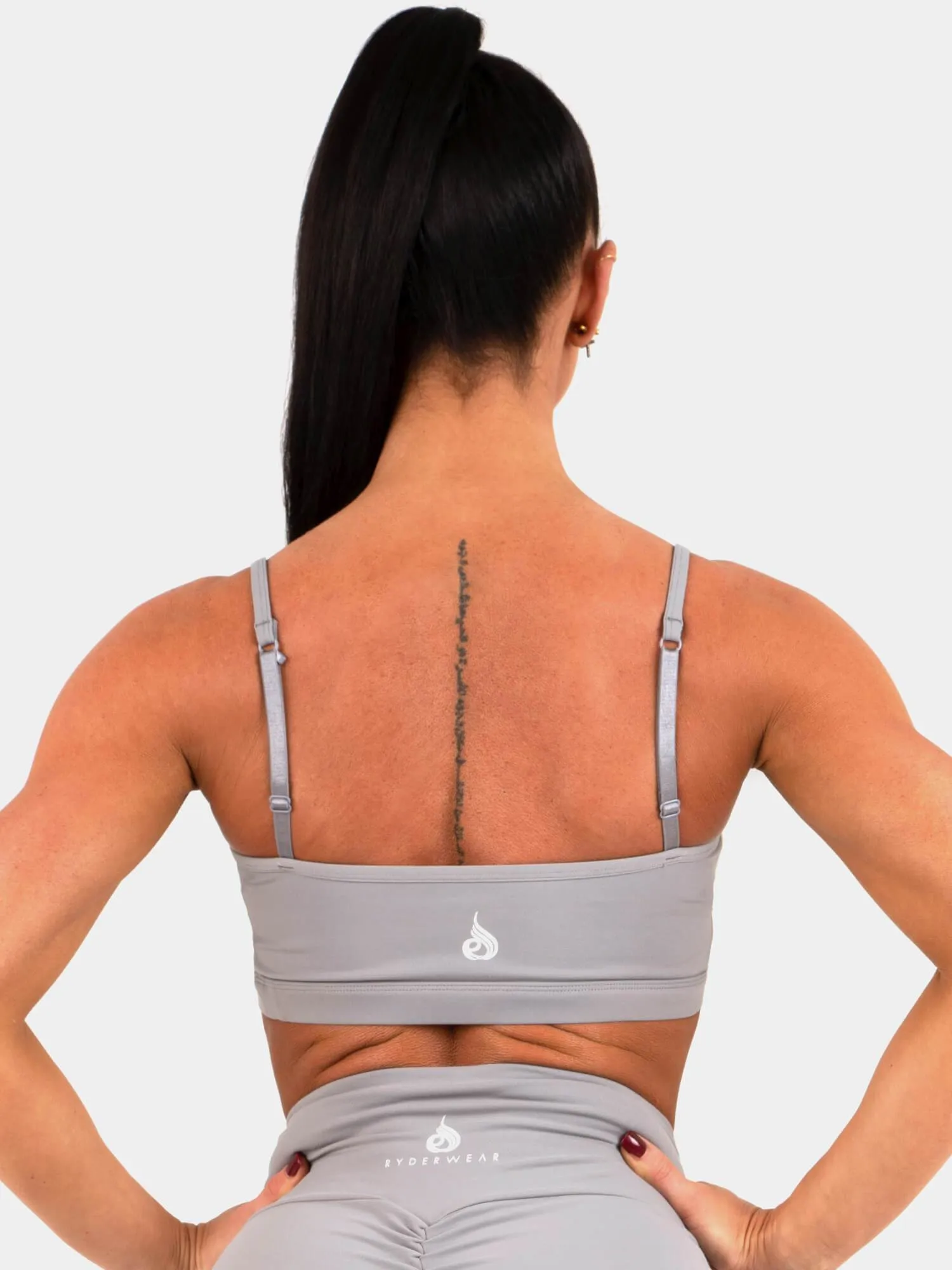 Staples Sports Bra - Grey sold by Ryderwear product image thumbnail 5