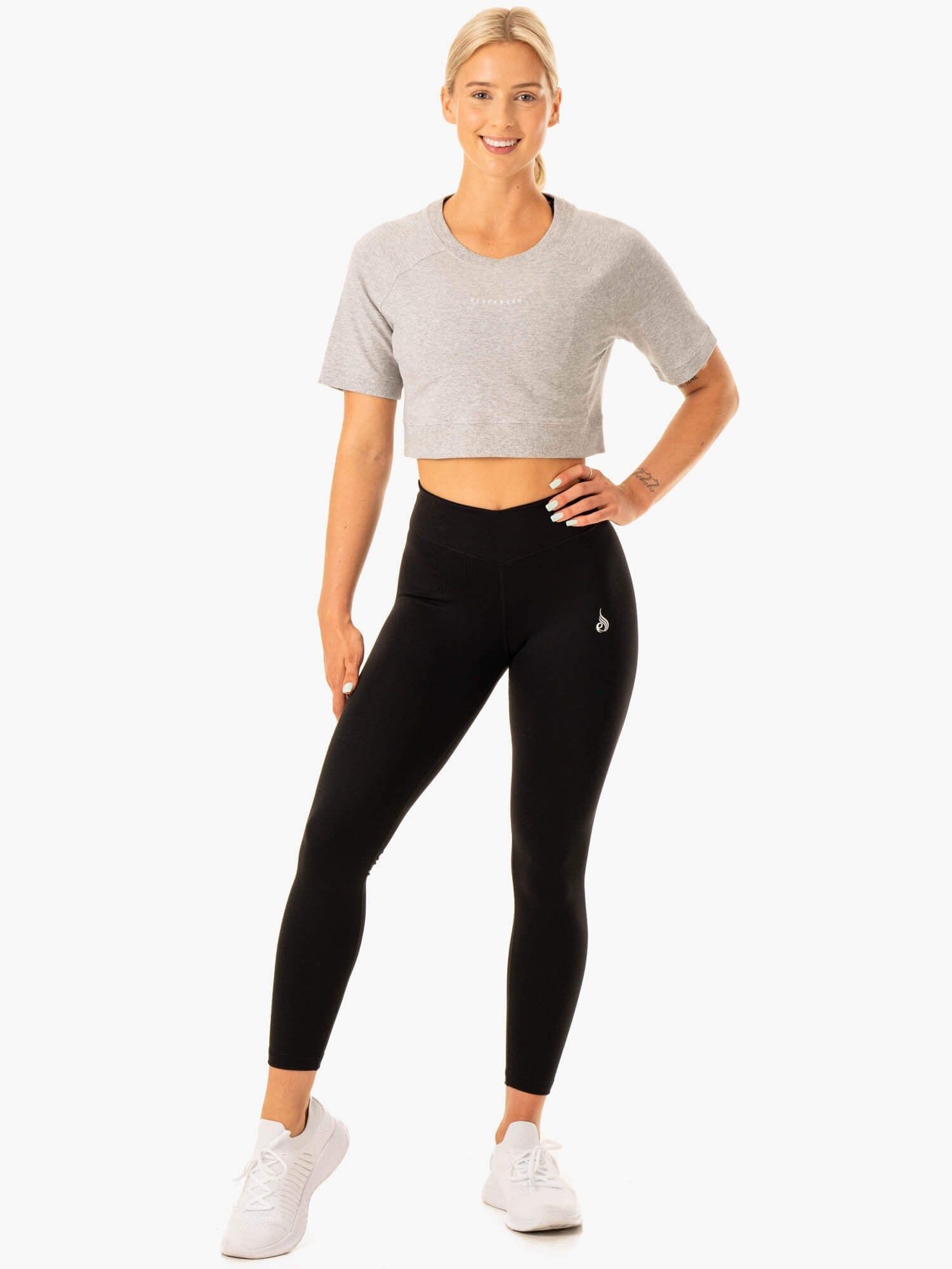 Revival Cotton T-Shirt - Grey Marl sold by Ryderwear product image thumbnail 5