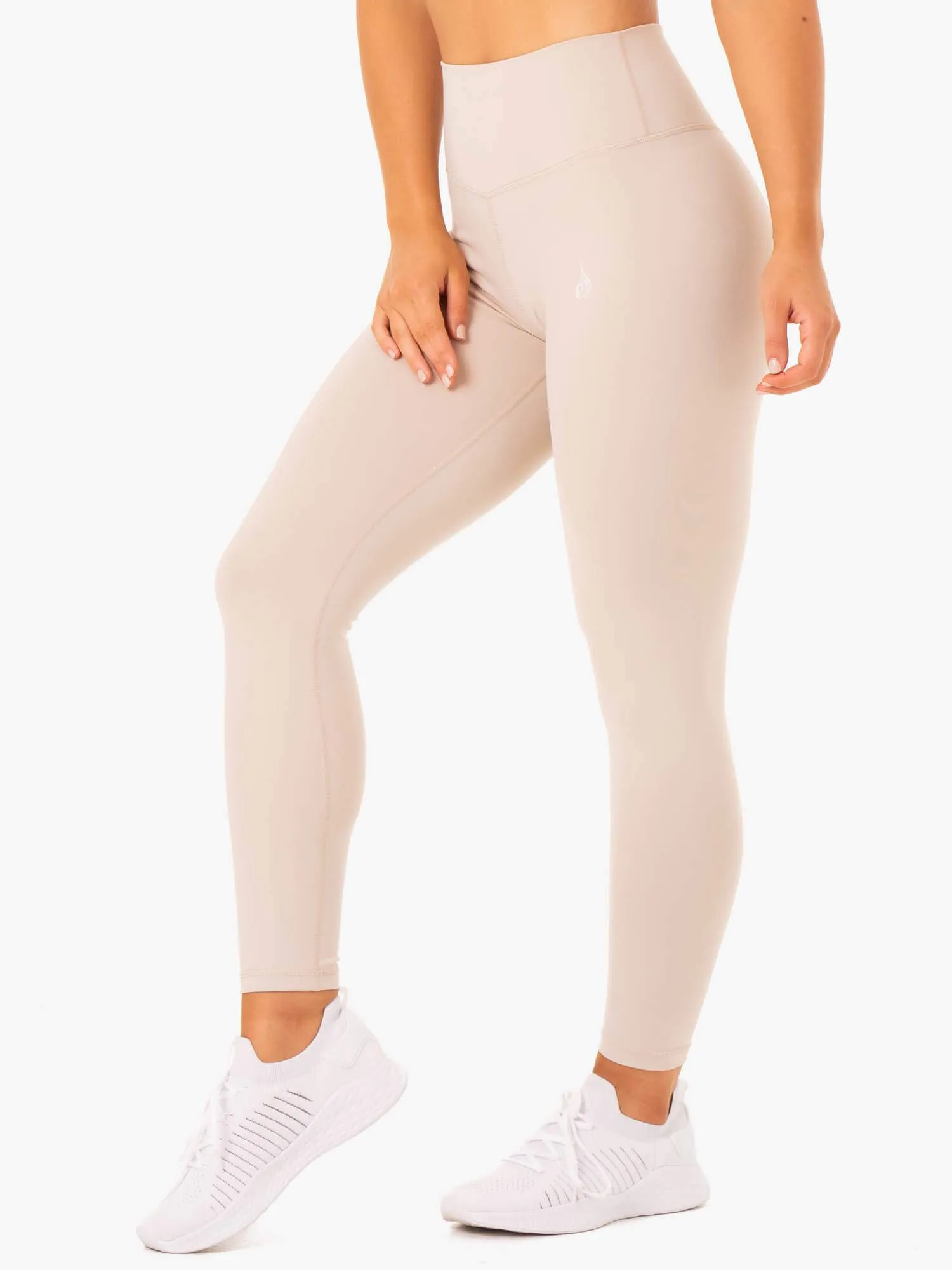 Base Full Length High Waisted Leggings - Mushroom sold by Ryderwear product image thumbnail 3