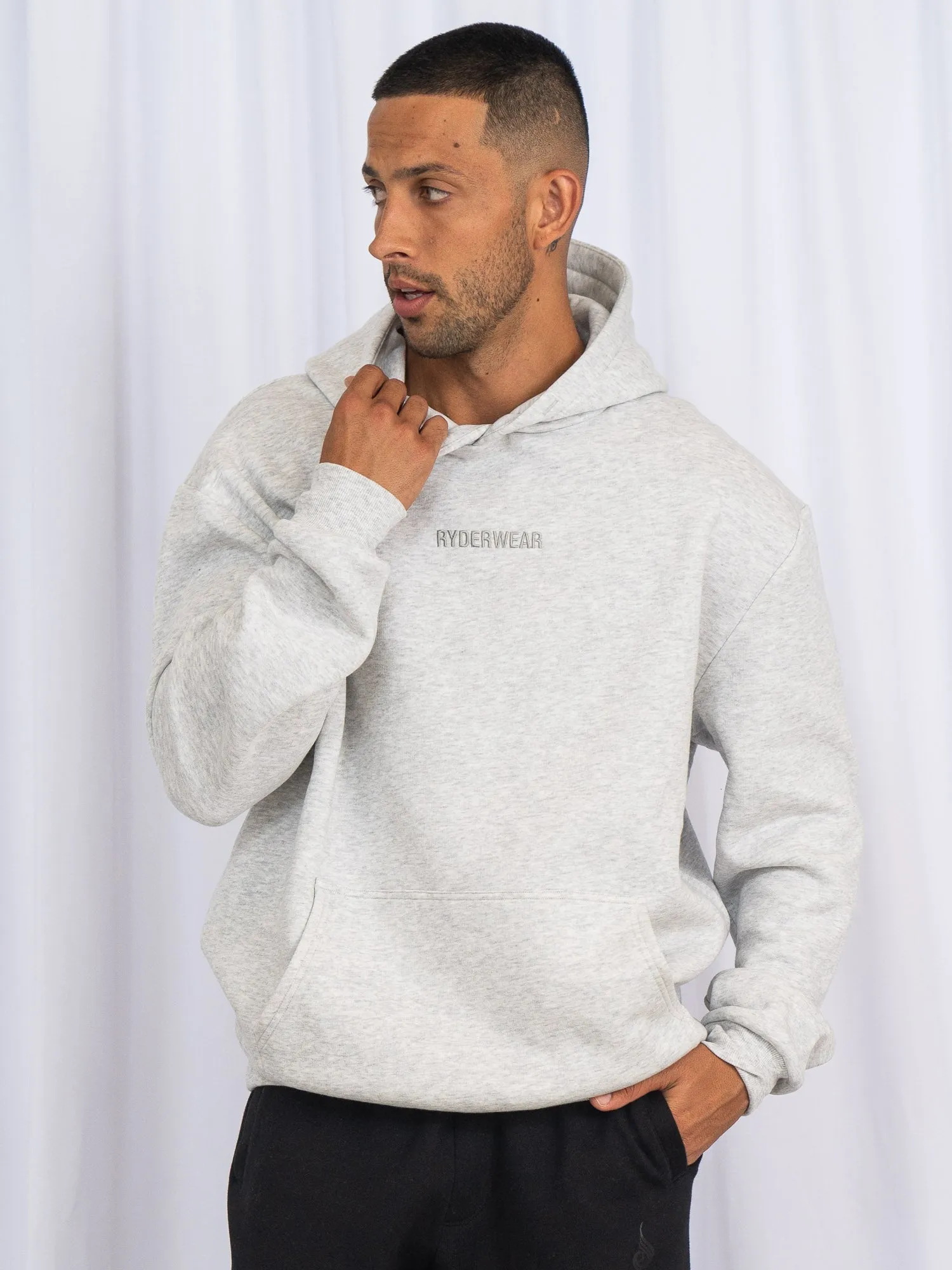 Unisex Hoodie - Snow Marl sold by Ryderwear product image thumbnail 3