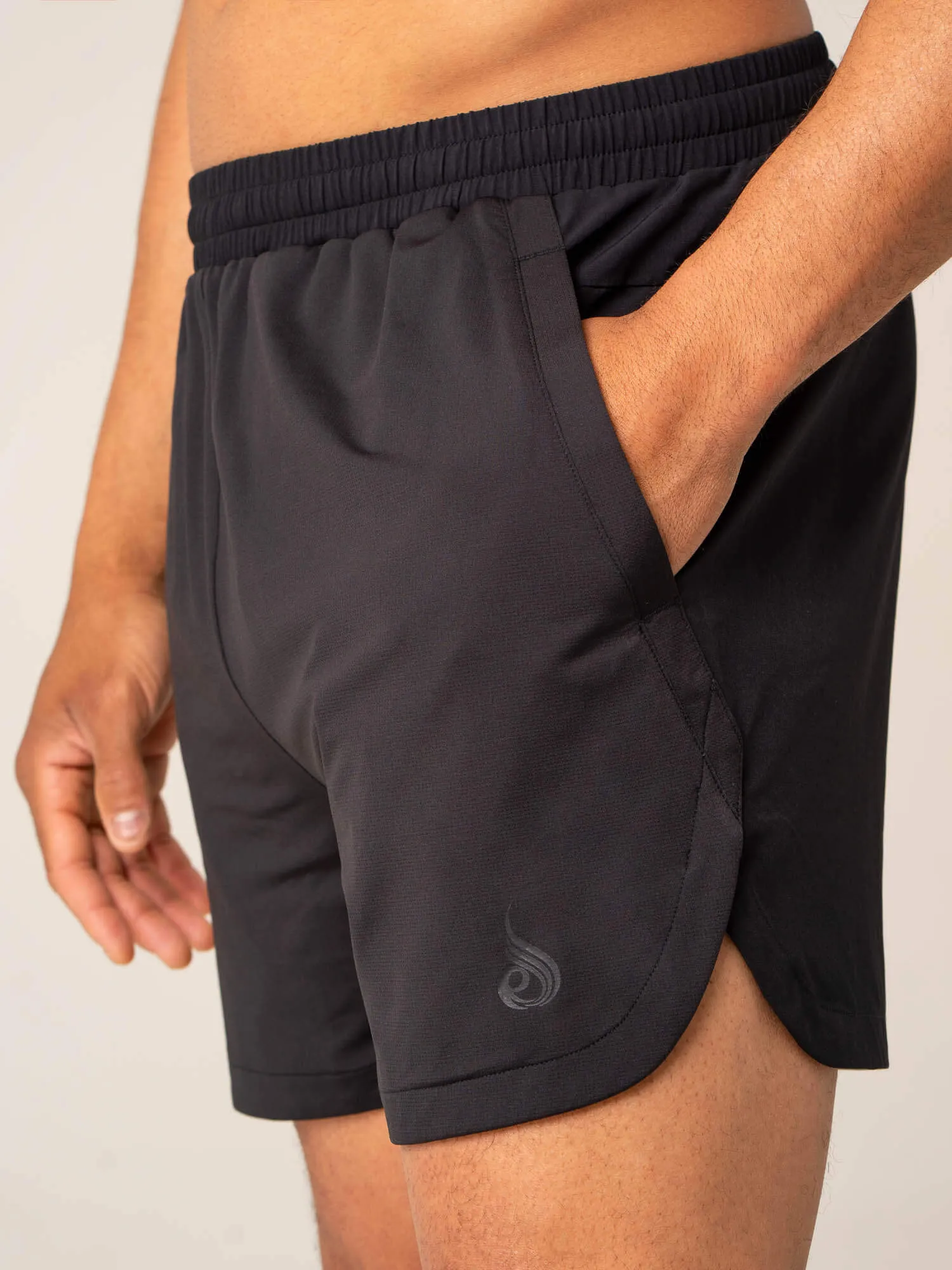 Dynamic Gym Short - Black sold by Ryderwear