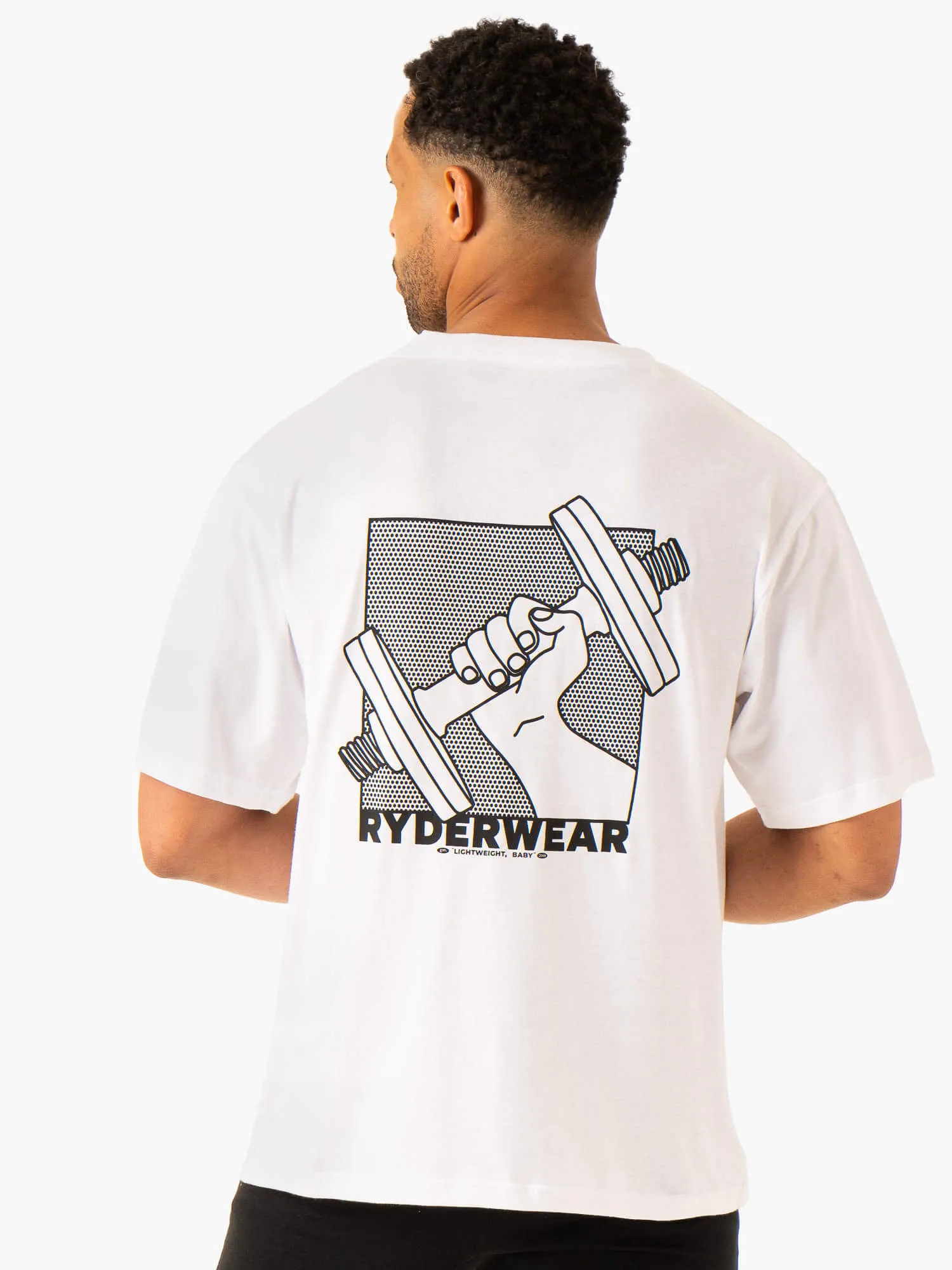 Lift Oversized Unisex T-Shirt - White sold by Ryderwear product image thumbnail 2