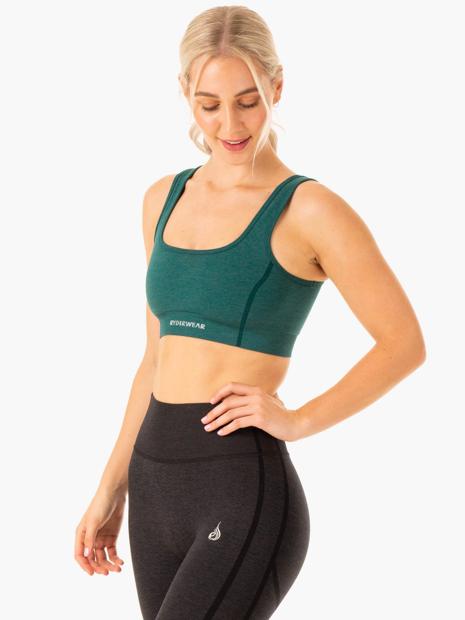 Enhance Seamless Sports Bra - Teal sold by Ryderwear product image thumbnail 3
