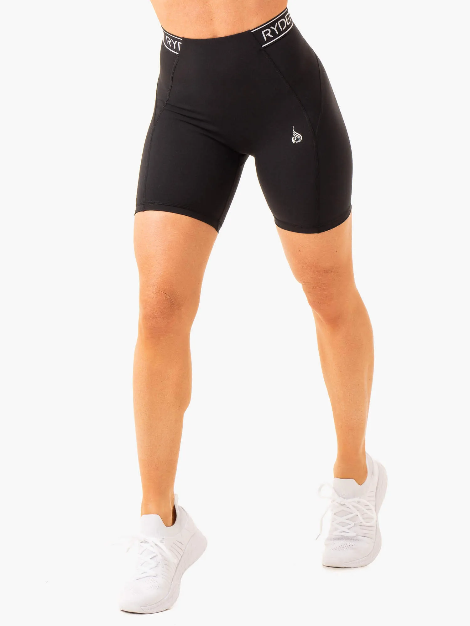 Level Up High Waisted Scrunch Shorts - Black sold by Ryderwear product image thumbnail 2