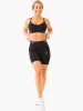 Level Up High Waisted Scrunch Shorts - Black sold by Ryderwear