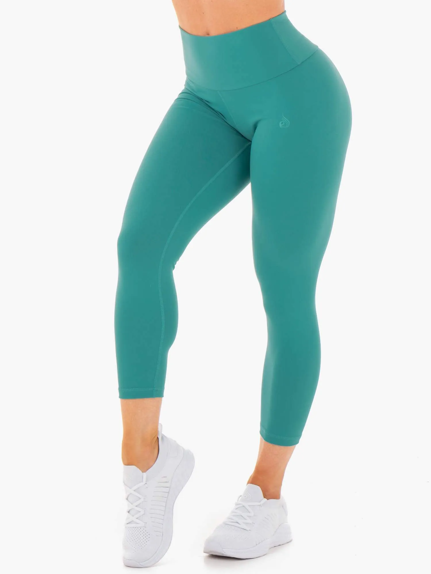 Motion High Waisted 7/8 Scrunch Bum Leggings - Teal sold by Ryderwear product image thumbnail 2