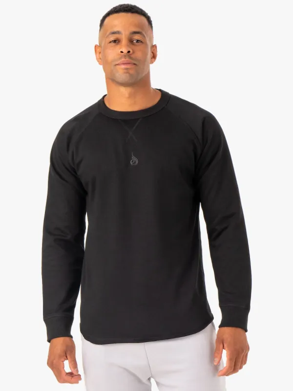 Restore Crew Neck - Black sold by Ryderwear