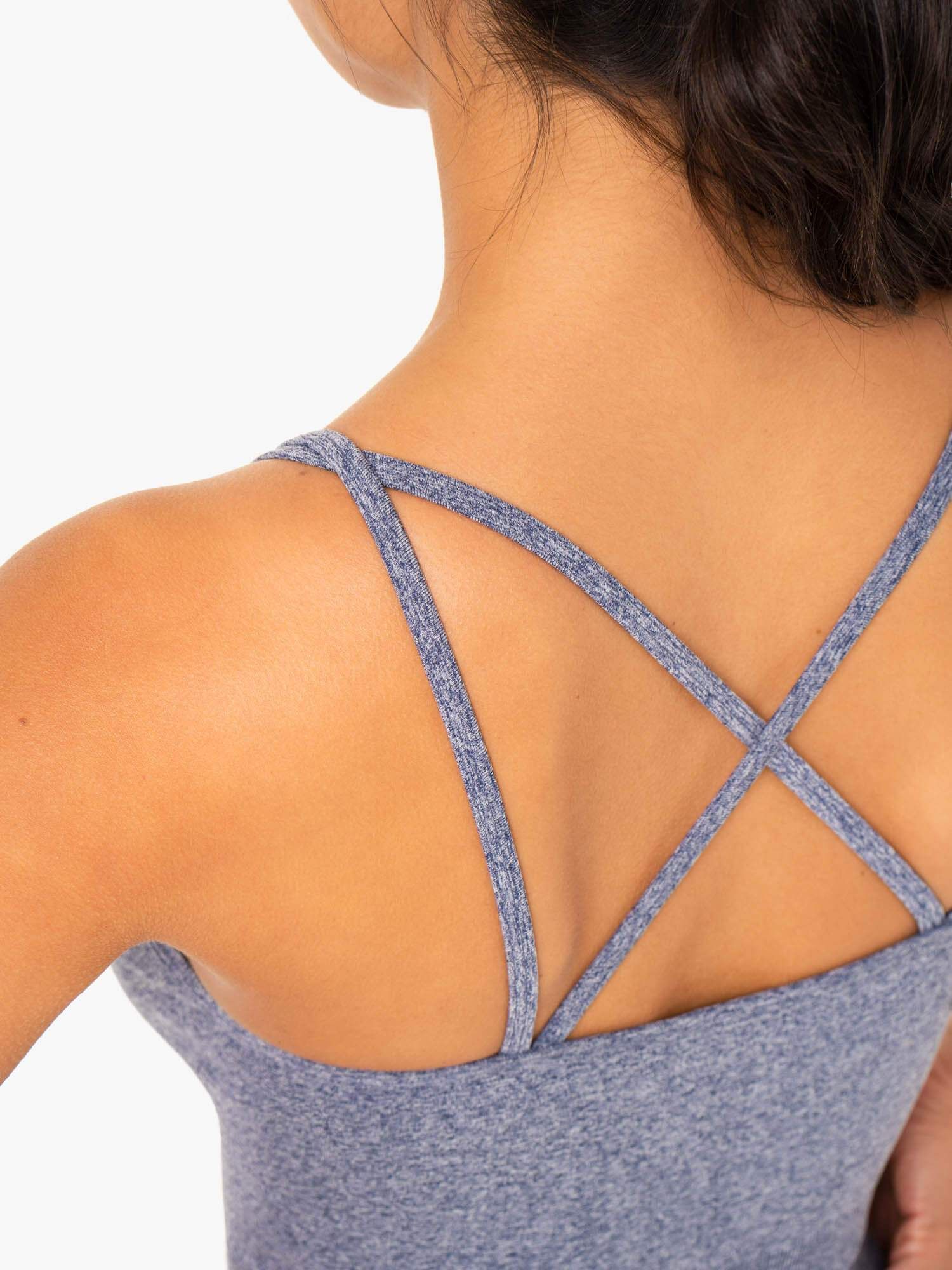 Sculpt Seamless Tank - Navy Marl sold by Ryderwear product image thumbnail 4