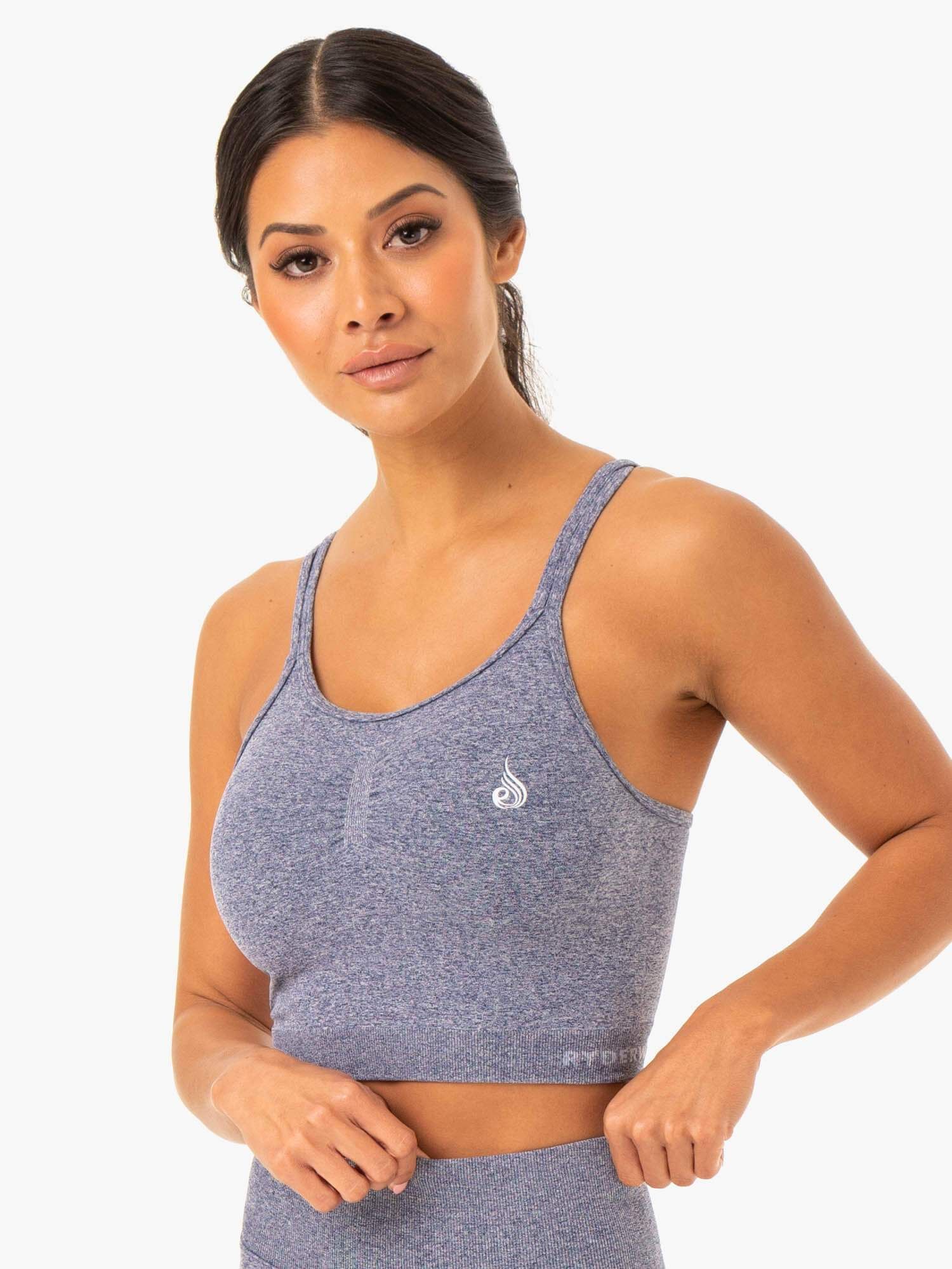 Sculpt Seamless Tank - Navy Marl sold by Ryderwear product image thumbnail 3