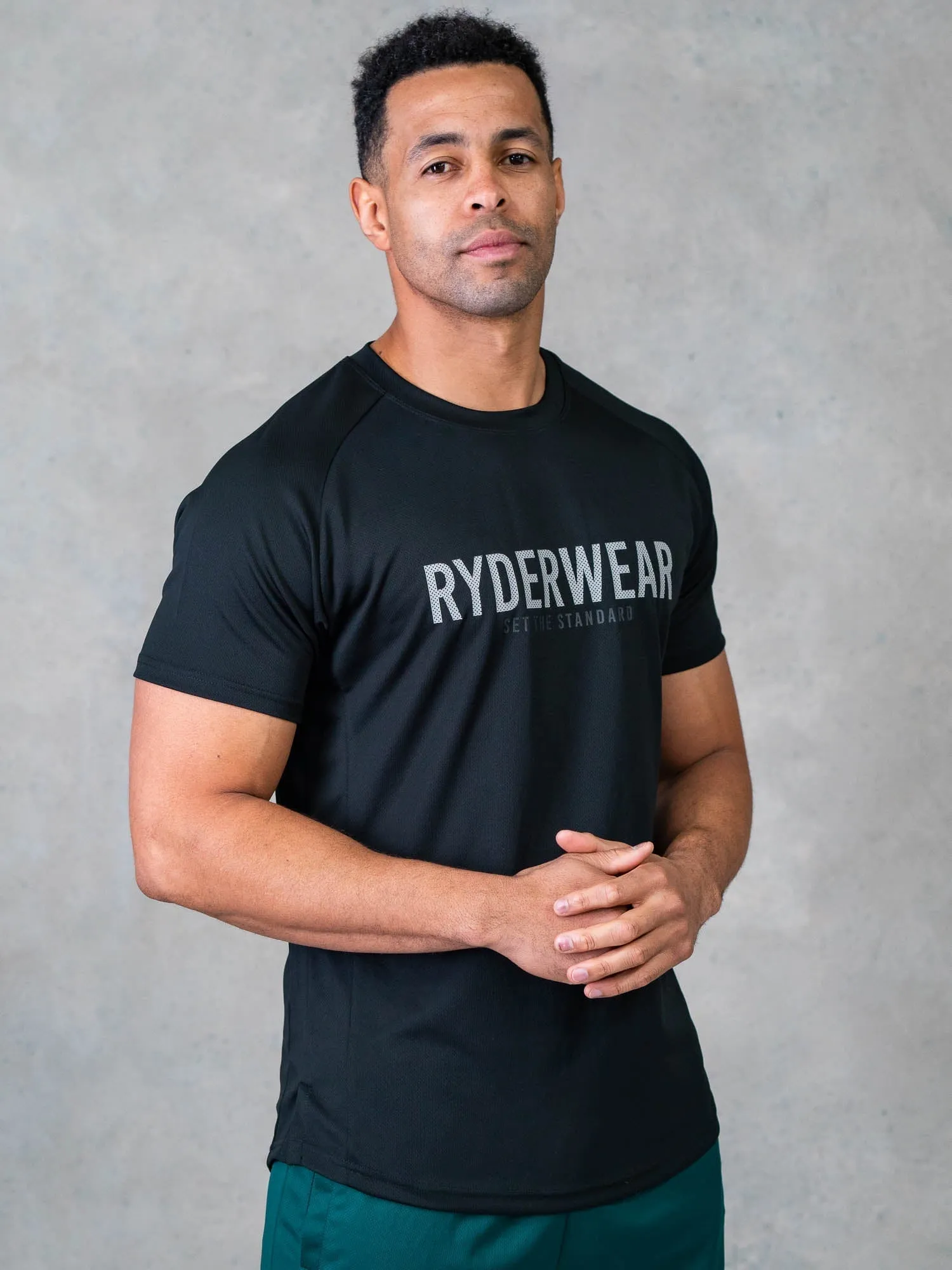 Legacy Mesh T-Shirt - Black sold by Ryderwear