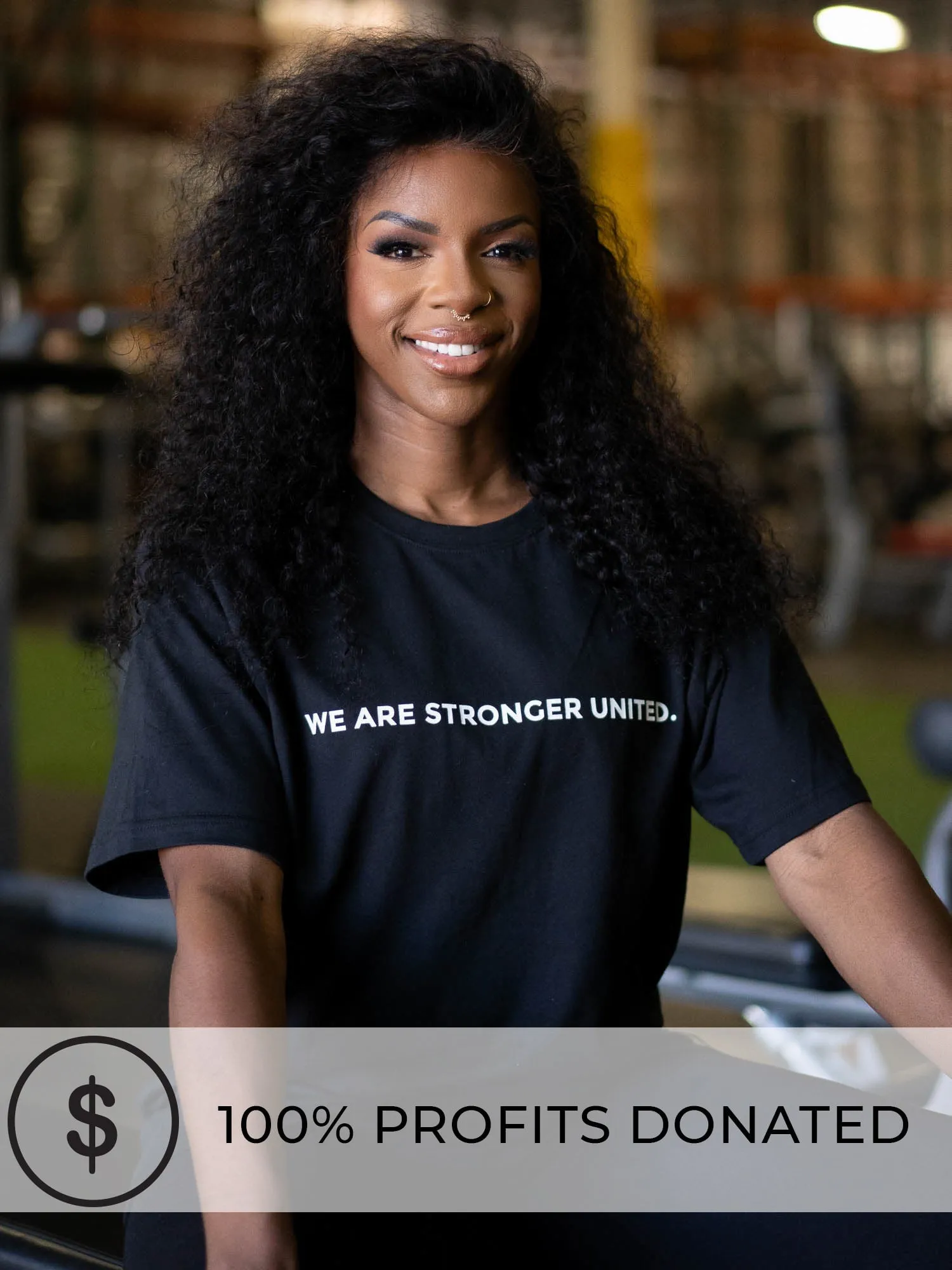 Stronger United Oversized T-Shirt - Black sold by Ryderwear