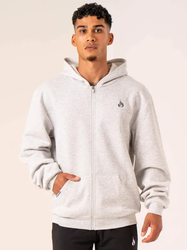 Emerge Track Jacket - Snow Grey Marl sold by Ryderwear