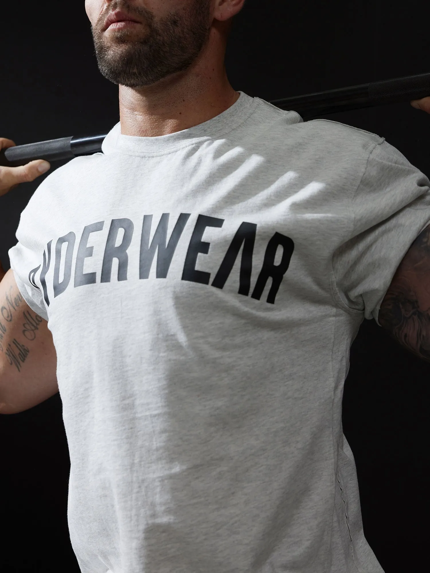 Force Oversized T-Shirt - Chalk Grey Marl sold by Ryderwear